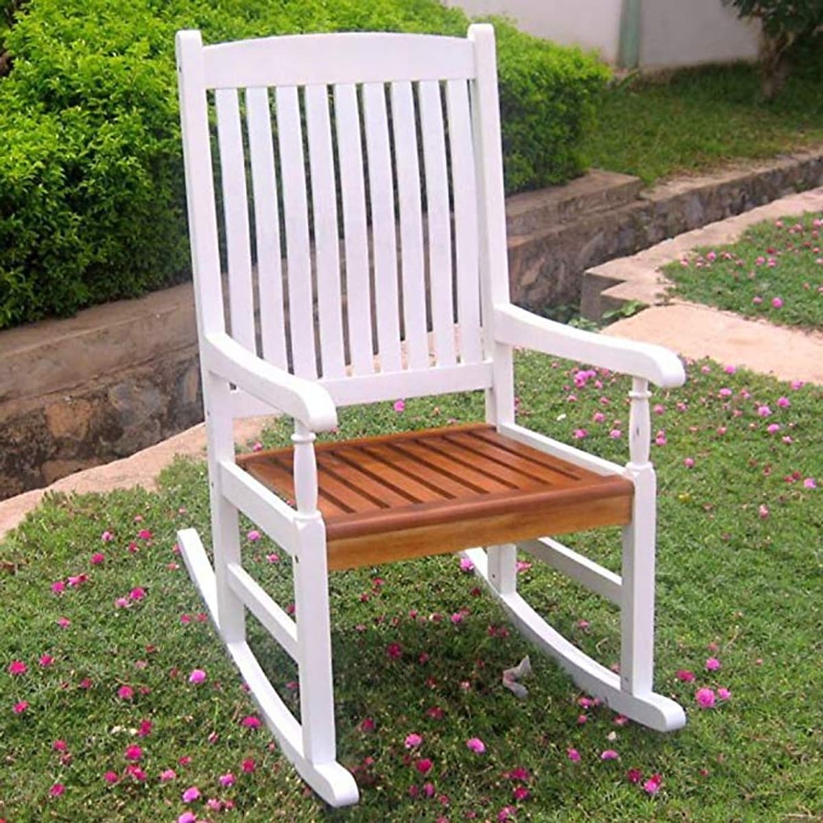 Ghế bập bênh thư giãn sân vườn Juno Sofa - ban công gỗ tự nhiên (giao màu ngẫu nhiên)