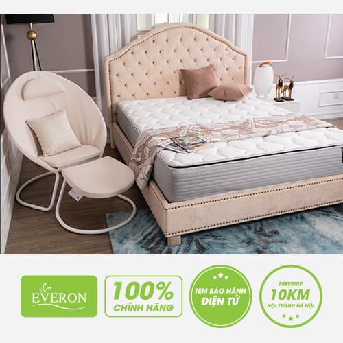 Chỉ giao hàng nội thành Hà Nội - Miễn phí ship Đệm lò xo King Koil Everon Cloud Pillow Top