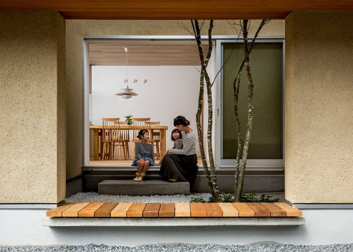 Kyomachi House - Hy sinh một phần diện tích, ngôi nhà cho gia đình 4 người có ngay khoảng đệm mặt tiền “3 trong 1” đắt giá