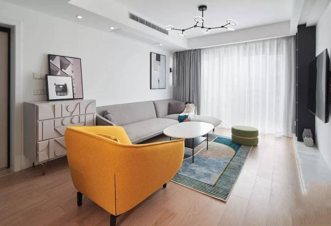 Khoác áo mới cho căn hộ 80m2 cũ kỹ bằng những gam màu ấn tượng