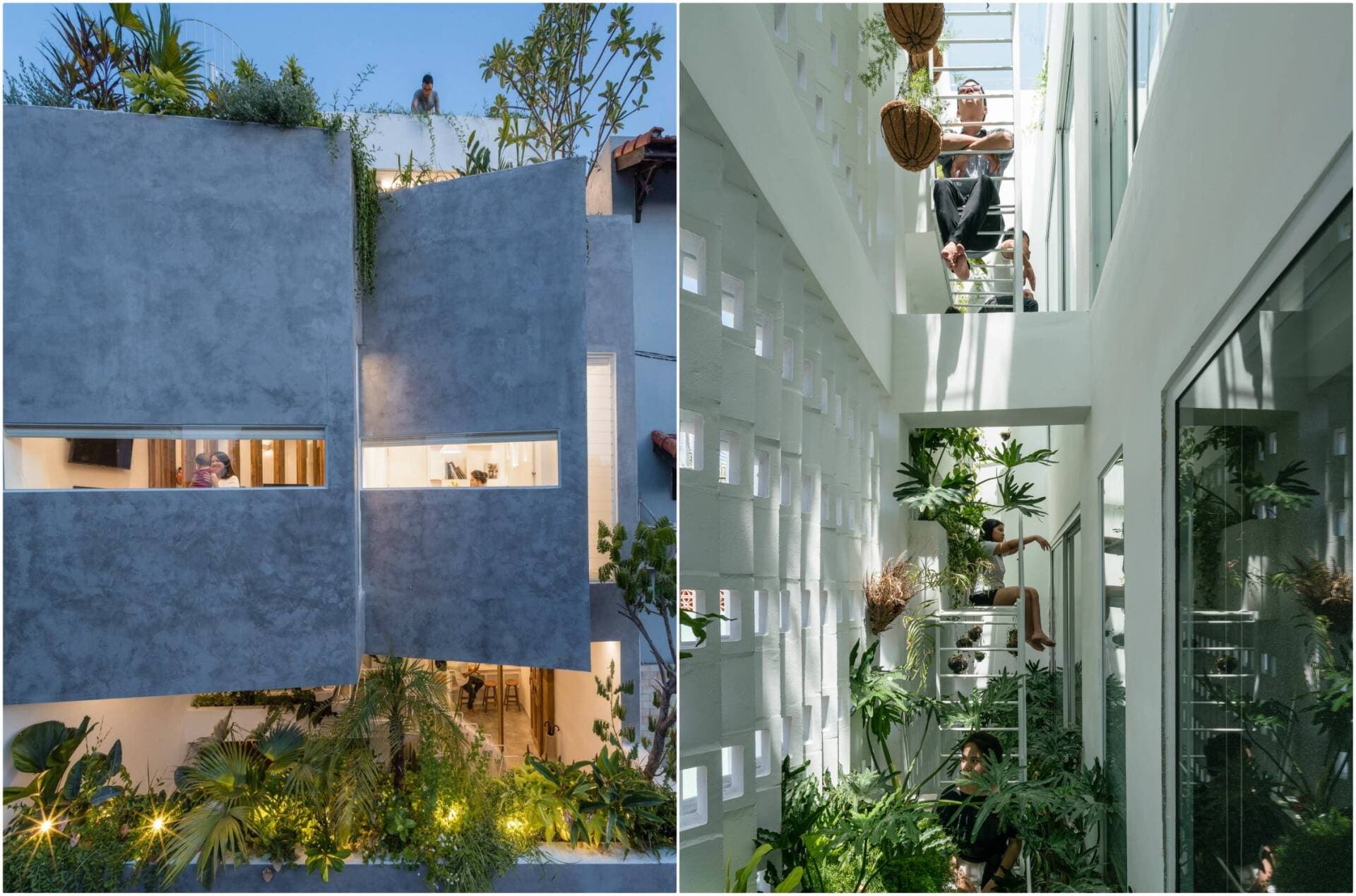 Jalousie House – Ngôi nhà Huế với hai khoảng đệm xanh cùng những giải pháp đón sáng độc đáo