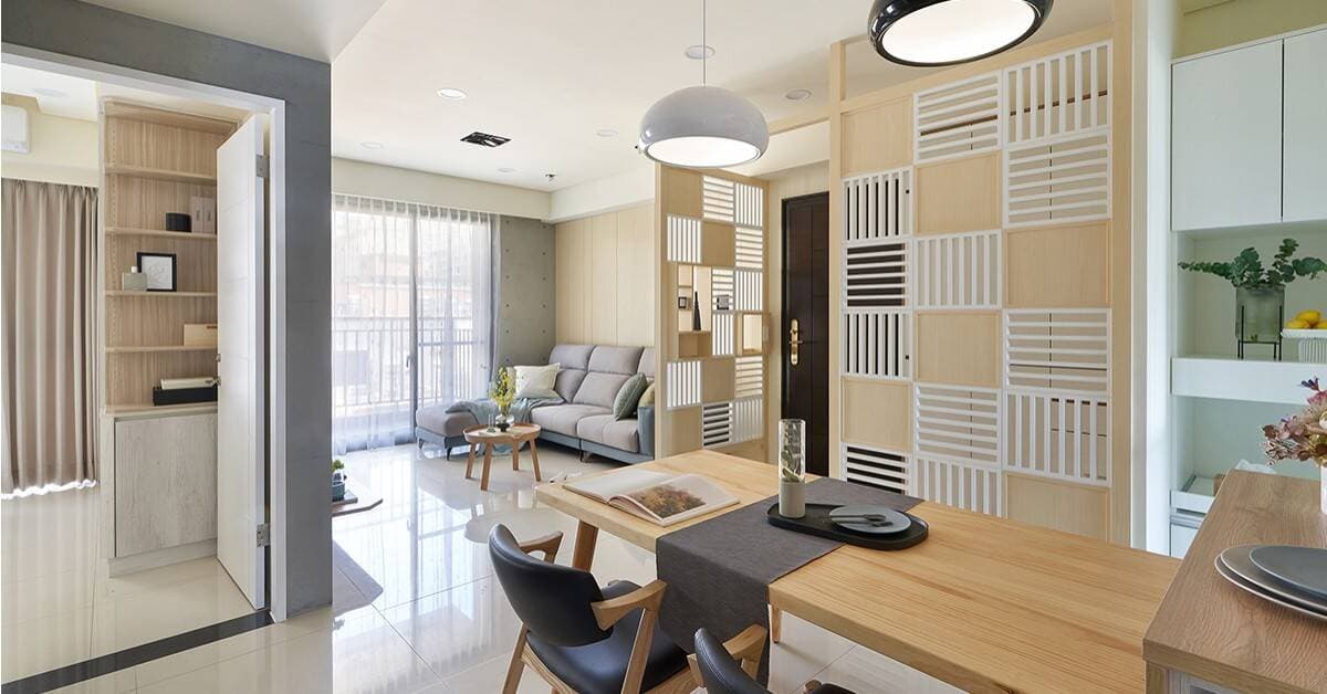 Căn hộ 80m2, sở hữu hệ thống tủ kệ âm tường siêu lớn và không gian trong veo, ấm cúng