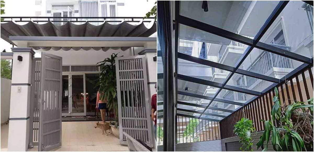 Nên làm mái che cho sân bằng vật liệu nào để lấy sáng tốt?