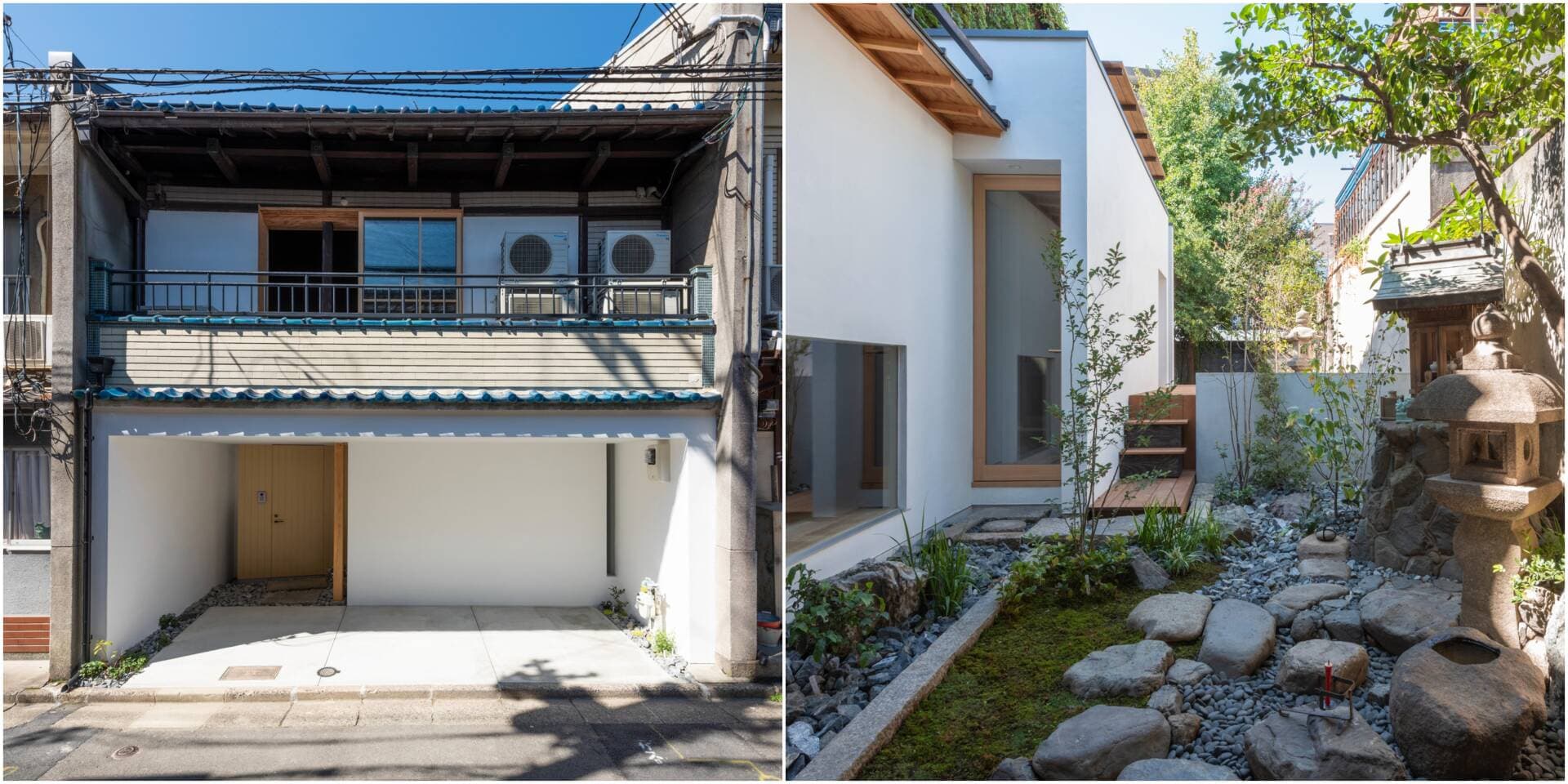 Nhà phố dài đến 35m, thiết kế độ cao trần mỗi phòng khác nhau để kéo đủ ánh sáng vào sâu trong nhà nhất có thể