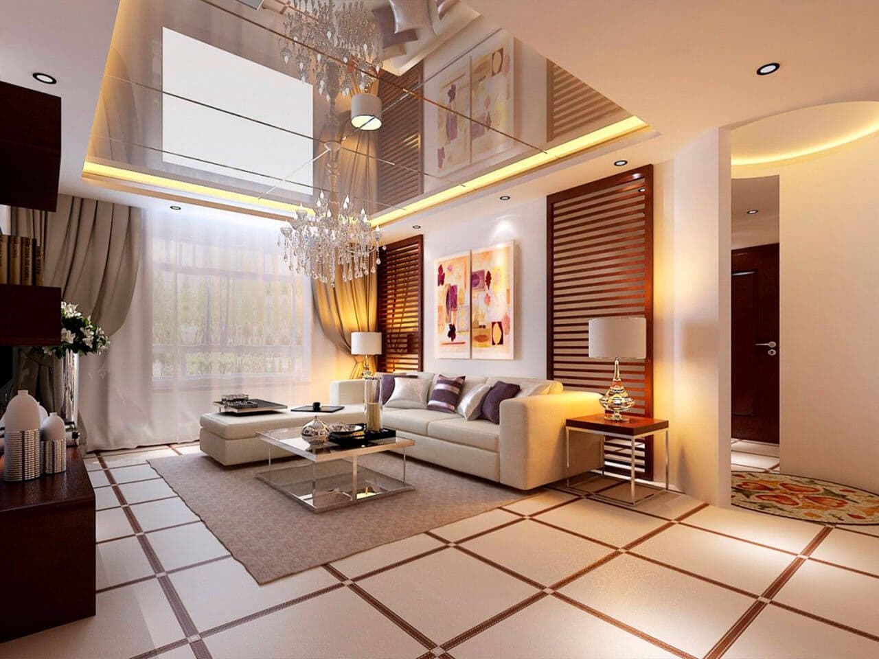 Những lưu ý khi làm trần gương cho căn hộ