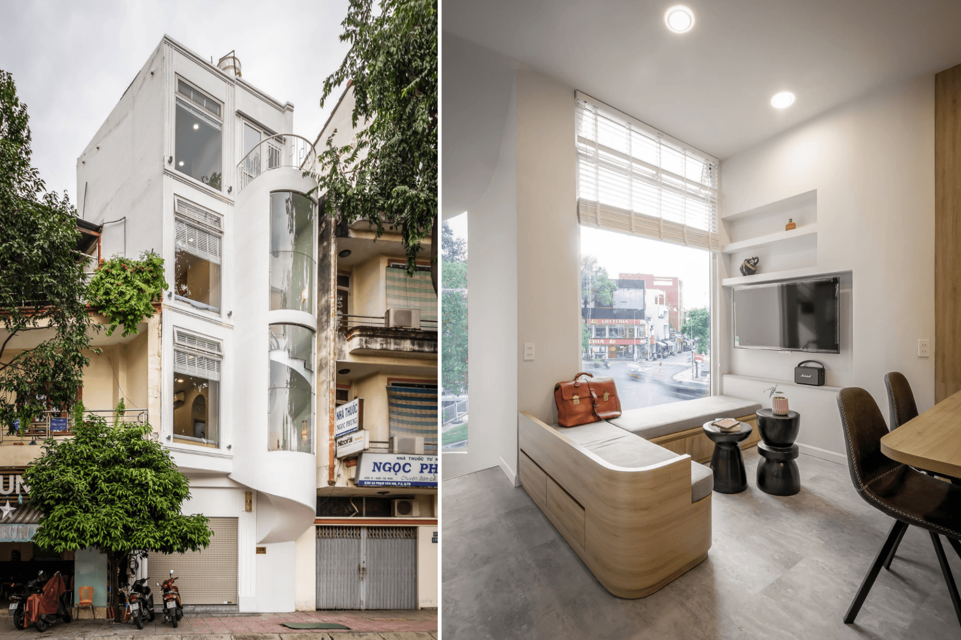 Nhà phố 24m2 ở TP. Hồ Chí Minh xử lý nhược điểm đất méo nhờ thiết kế khéo léo