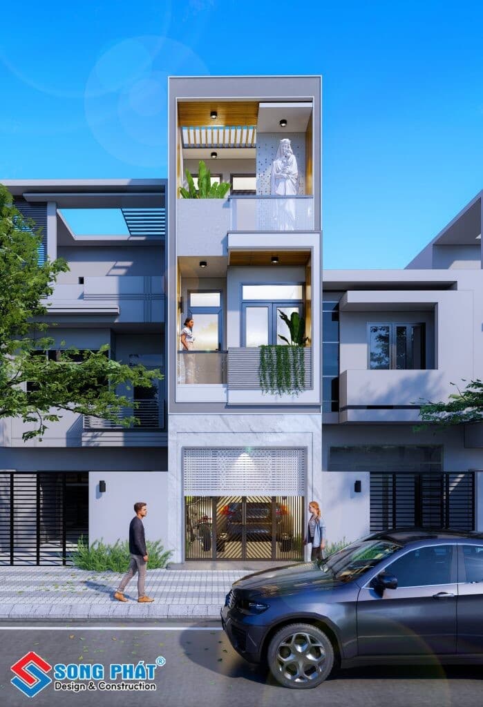 Thiết kế nhà 3 tầng diện tích nhỏ thông thoáng chinh phục nhiều chủ đầu tư