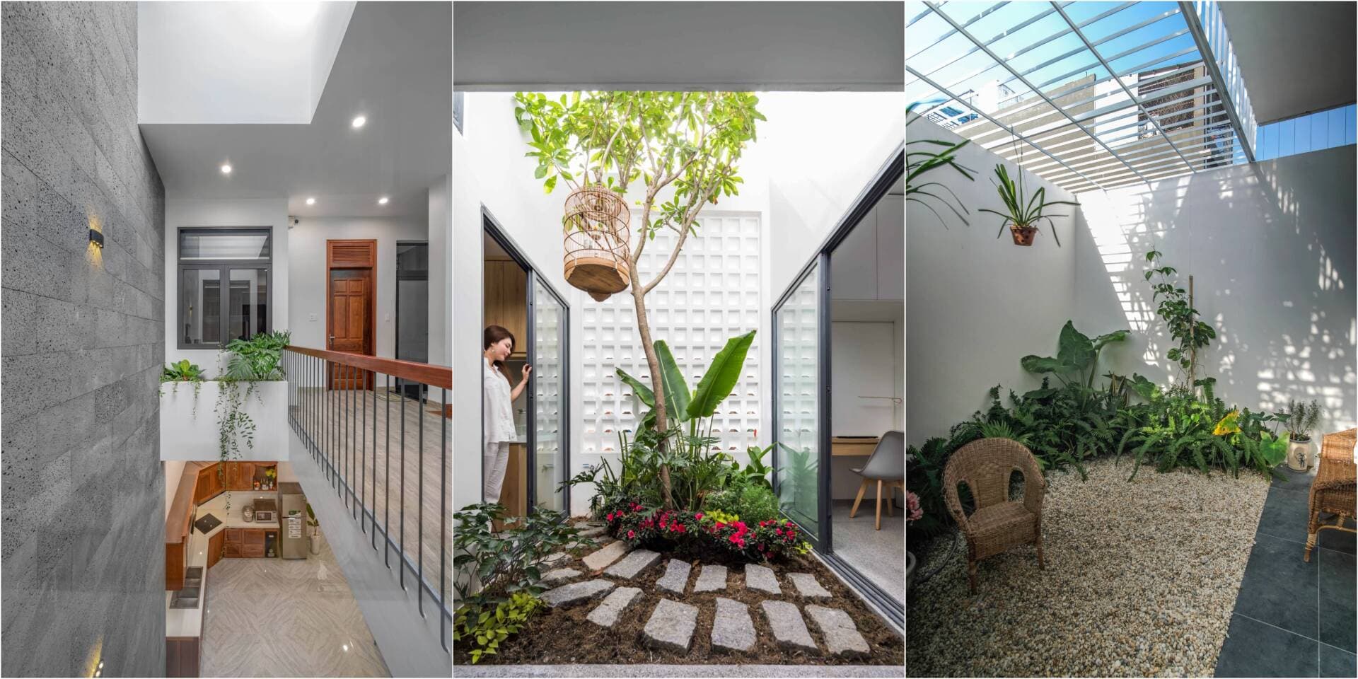 Top 10 nhà ống 2 tầng sở hữu những khoảng giếng trời “đắt giá” và gần gũi thiên nhiên