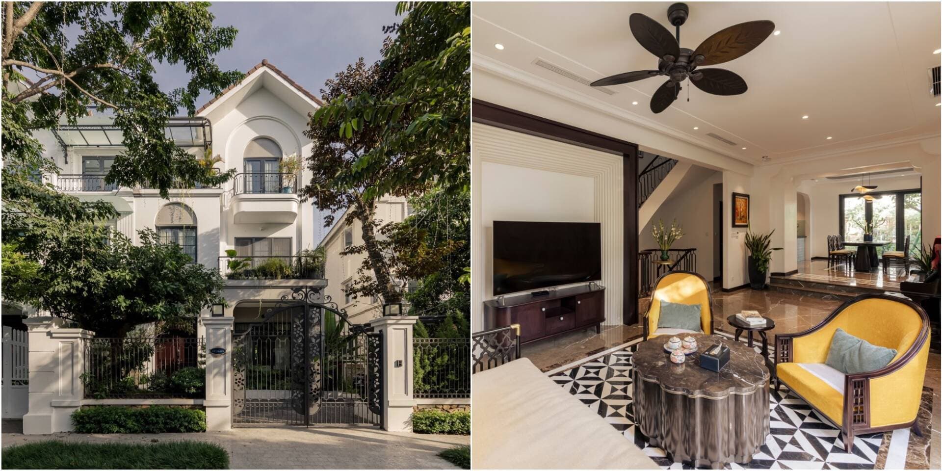 Căn biệt thự của gia chủ thích phong cách Indochine nhưng không muốn “vằn vện, sầm sì”