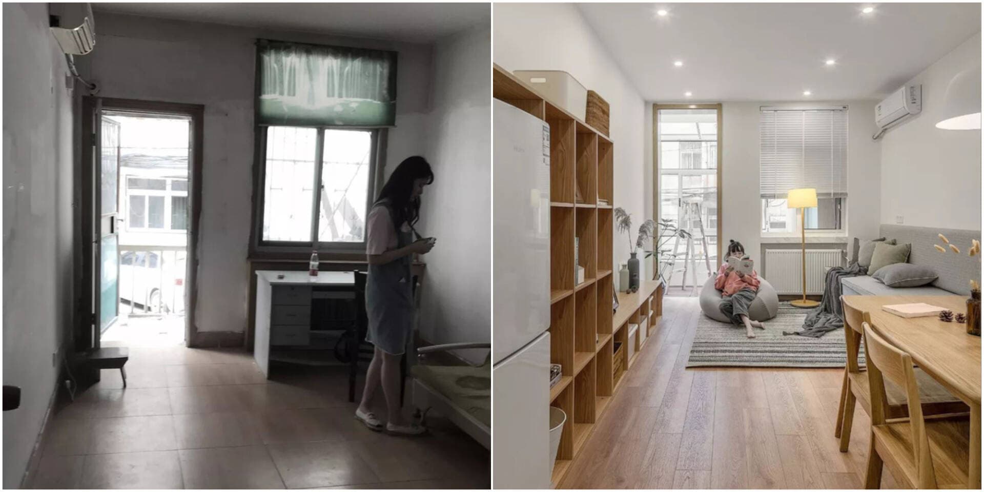 Cải tạo căn tập thể cũ 60m2 “sang xịn” như căn hộ cao cấp cho nữ gia chủ độc thân
