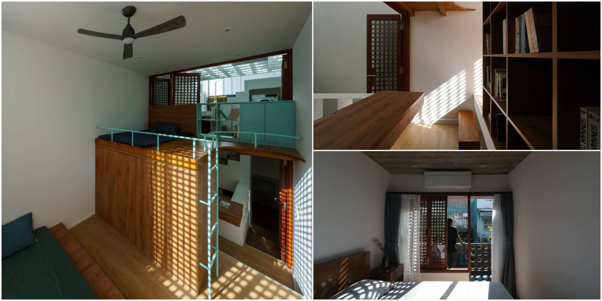 CLOSER House kết hợp thông tầng giữa nhà và sàn kính để lấy sáng cho nhà nhỏ hẹp