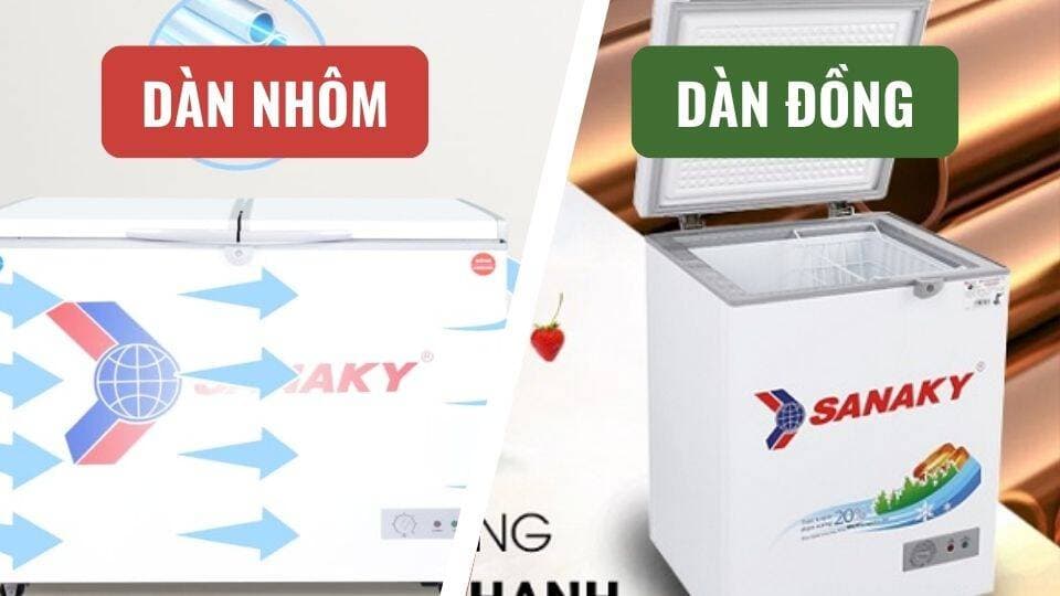 Nên mua tủ đông dàn lạnh bằng đồng hay bằng nhôm?