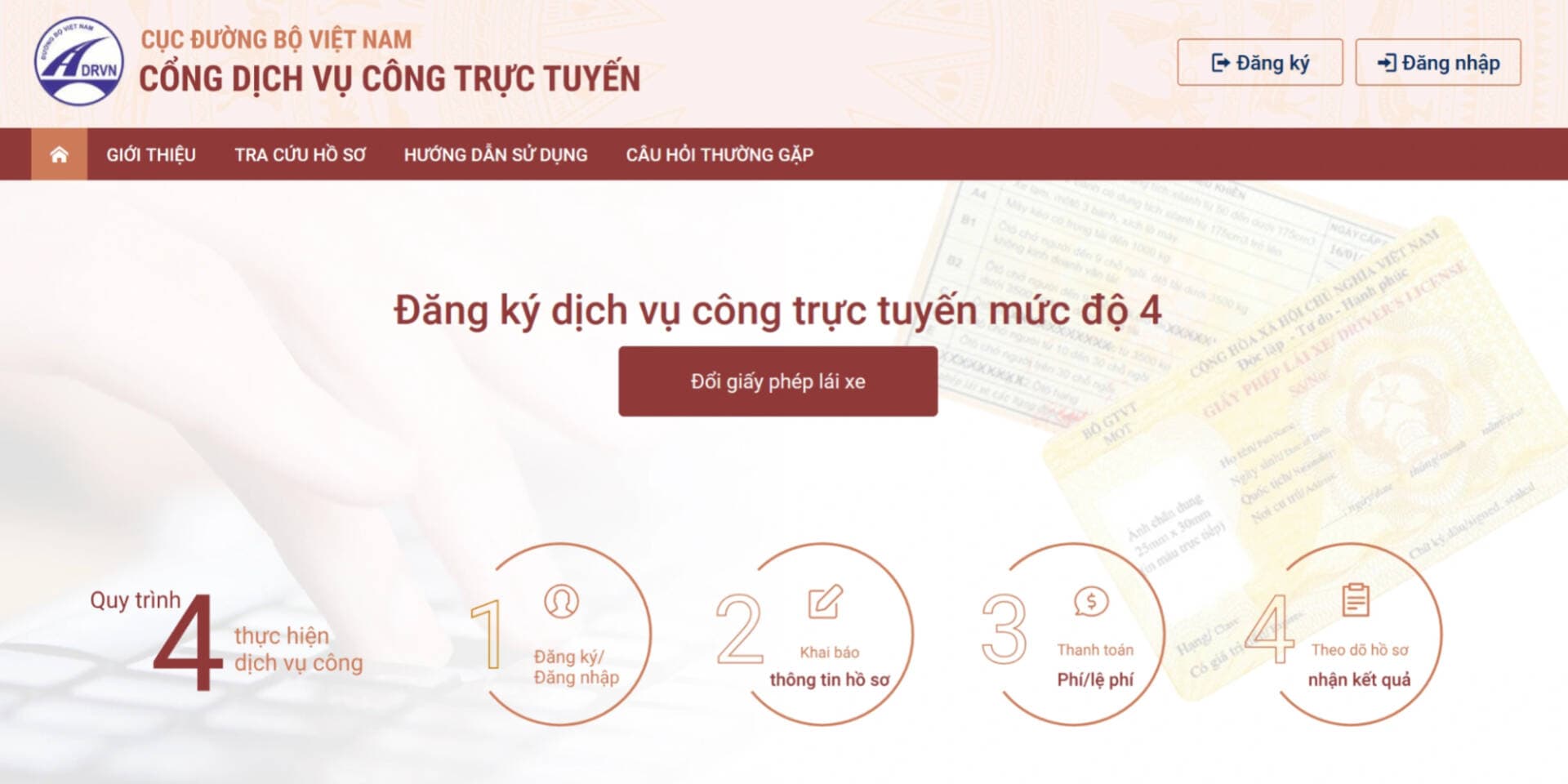 Hướng dẫn cách đổi giấy phép lái xe trực tuyến ngay tại nhà