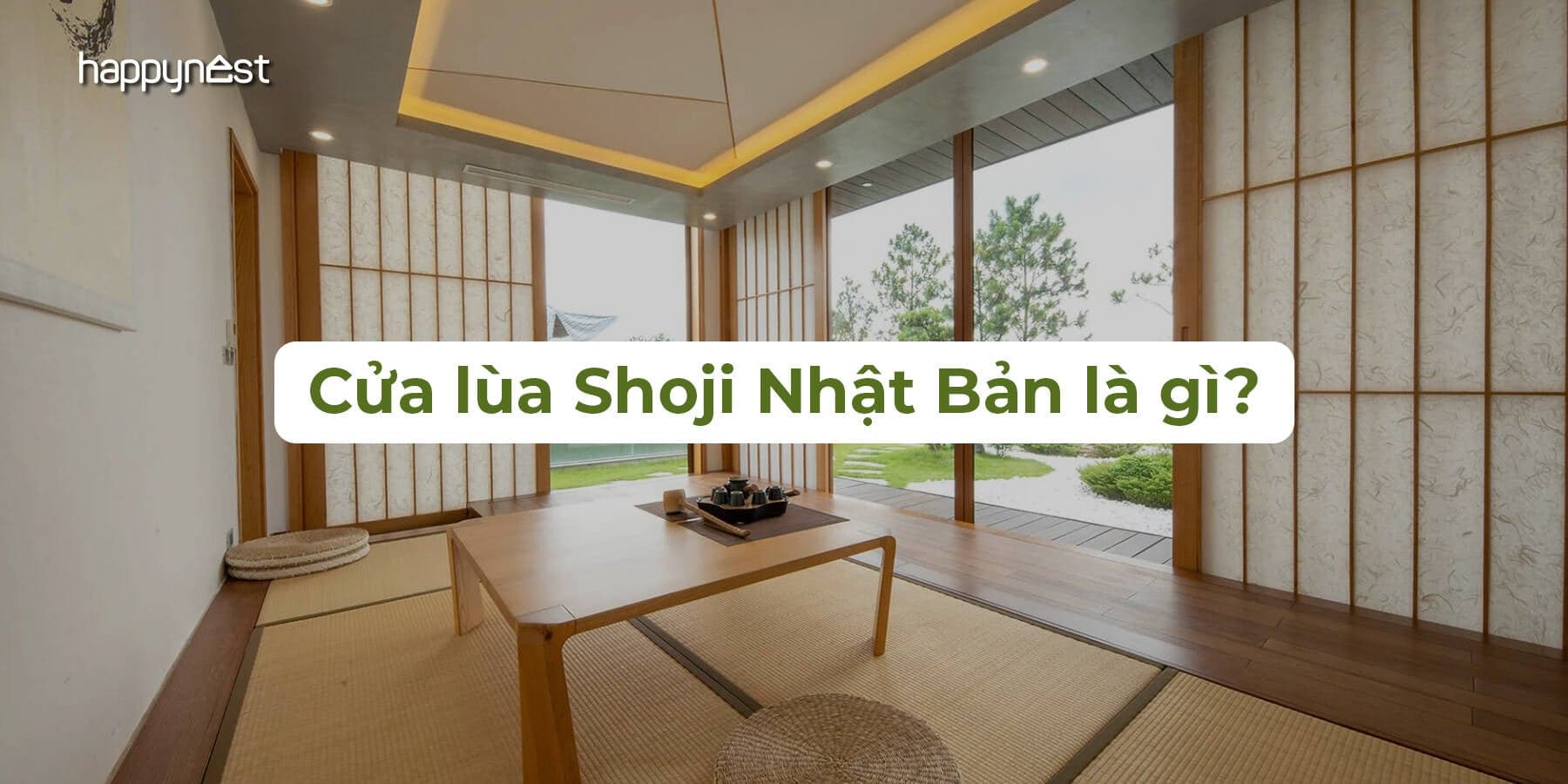 Cửa lùa Shoji Nhật Bản là gì? Giải pháp ngăn phòng tinh tế, tiết kiệm và đậm chất thiền