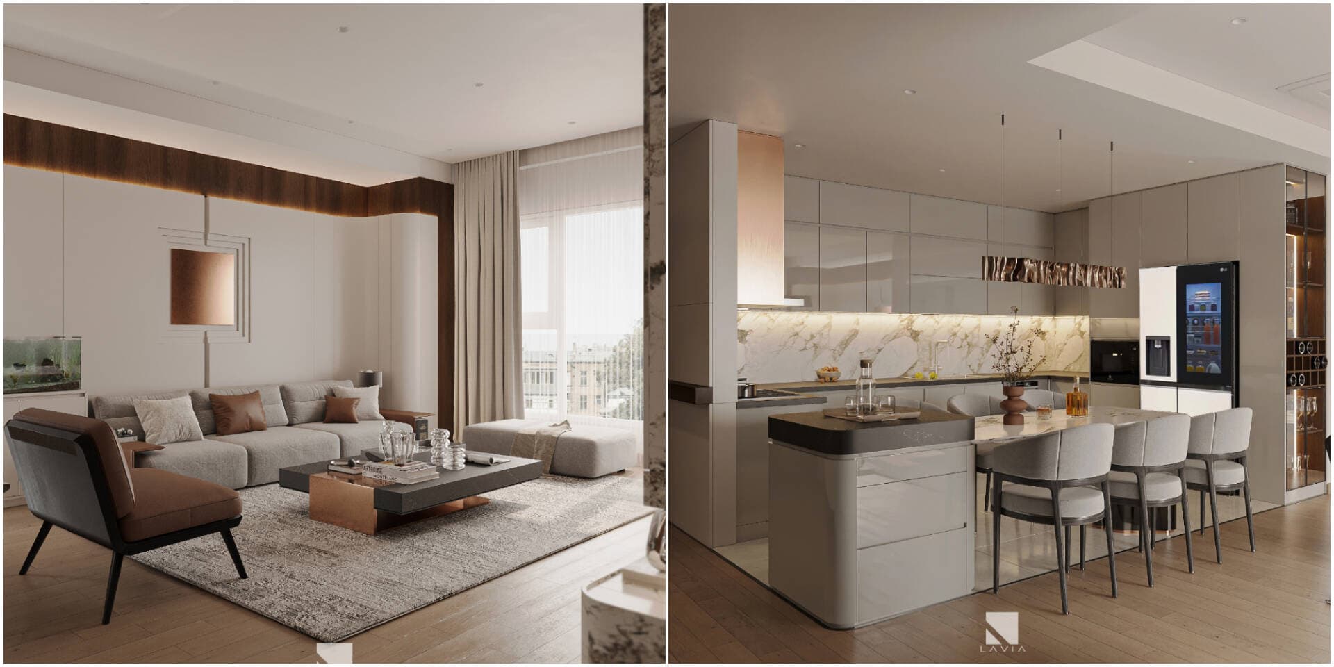 Kiên House – Căn hộ 120m2 hiện đại, gọn gàng tại Dương Nội