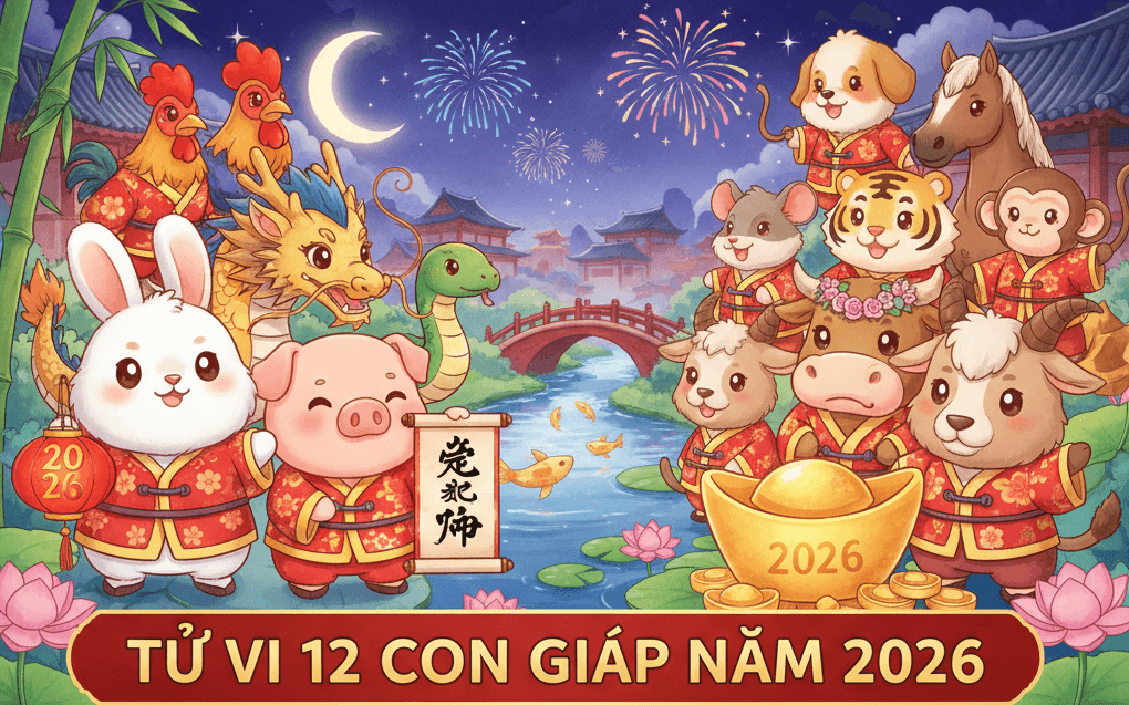 Tử vi 2026: 4 con giáp được Thần Tài chiếu cố