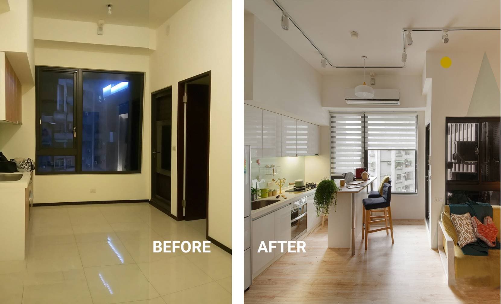 Biến căn hộ 49m2 thiếu sáng, nhiều tường ngăn thành tổ ấm ngọt ngào