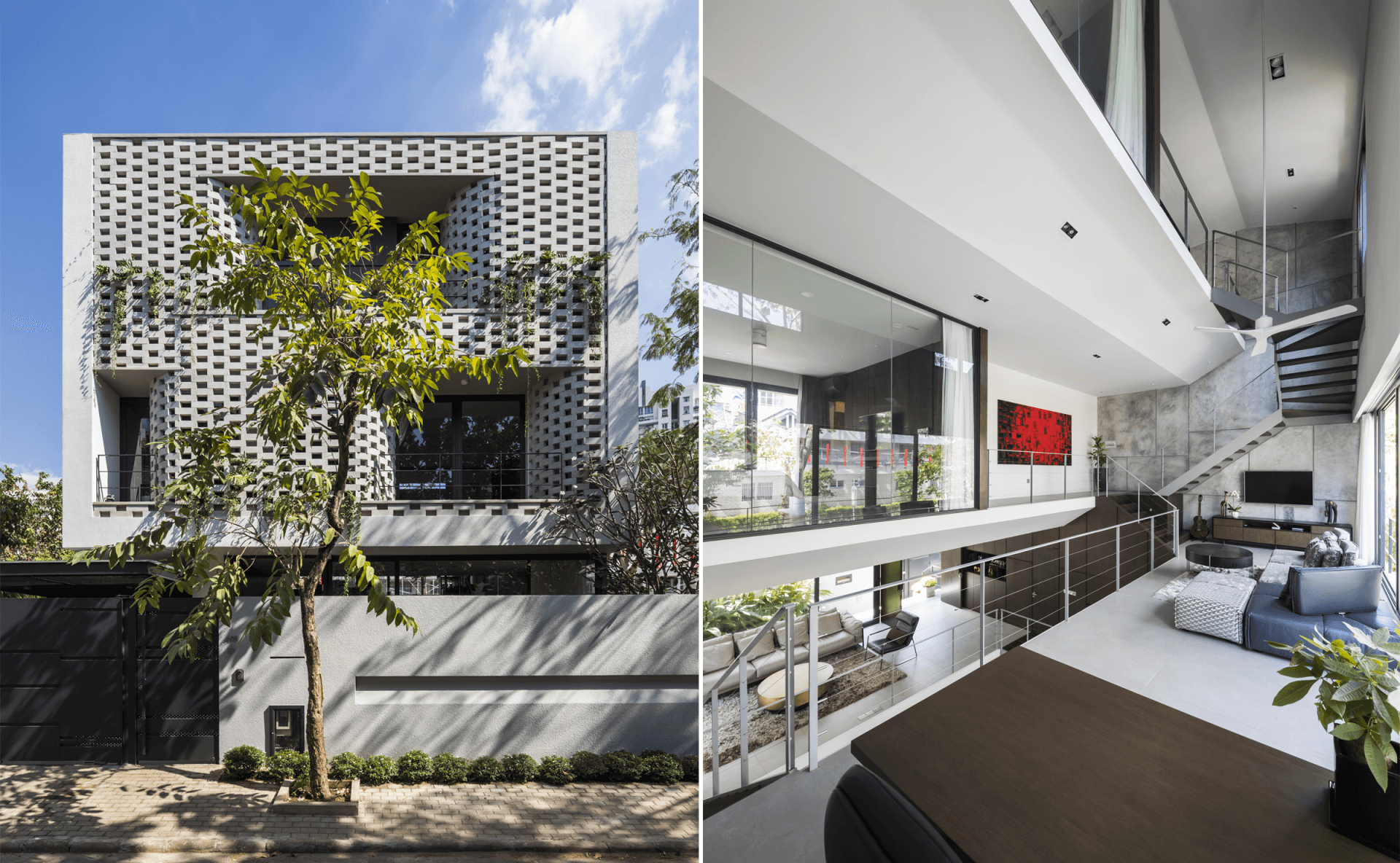 Cascading House – ngôi nhà phố ở Hồ Chí Minh giống như khách sạn với cách phân tầng chéo đặc biệt thoáng đãng
