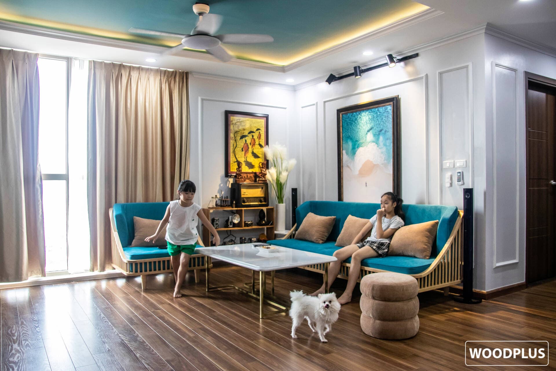 Hô biến căn hộ đơn giản thành ngôi nhà vui tươi, lạ mắt với chi phí chỉ khoảng 500 triệu đồng