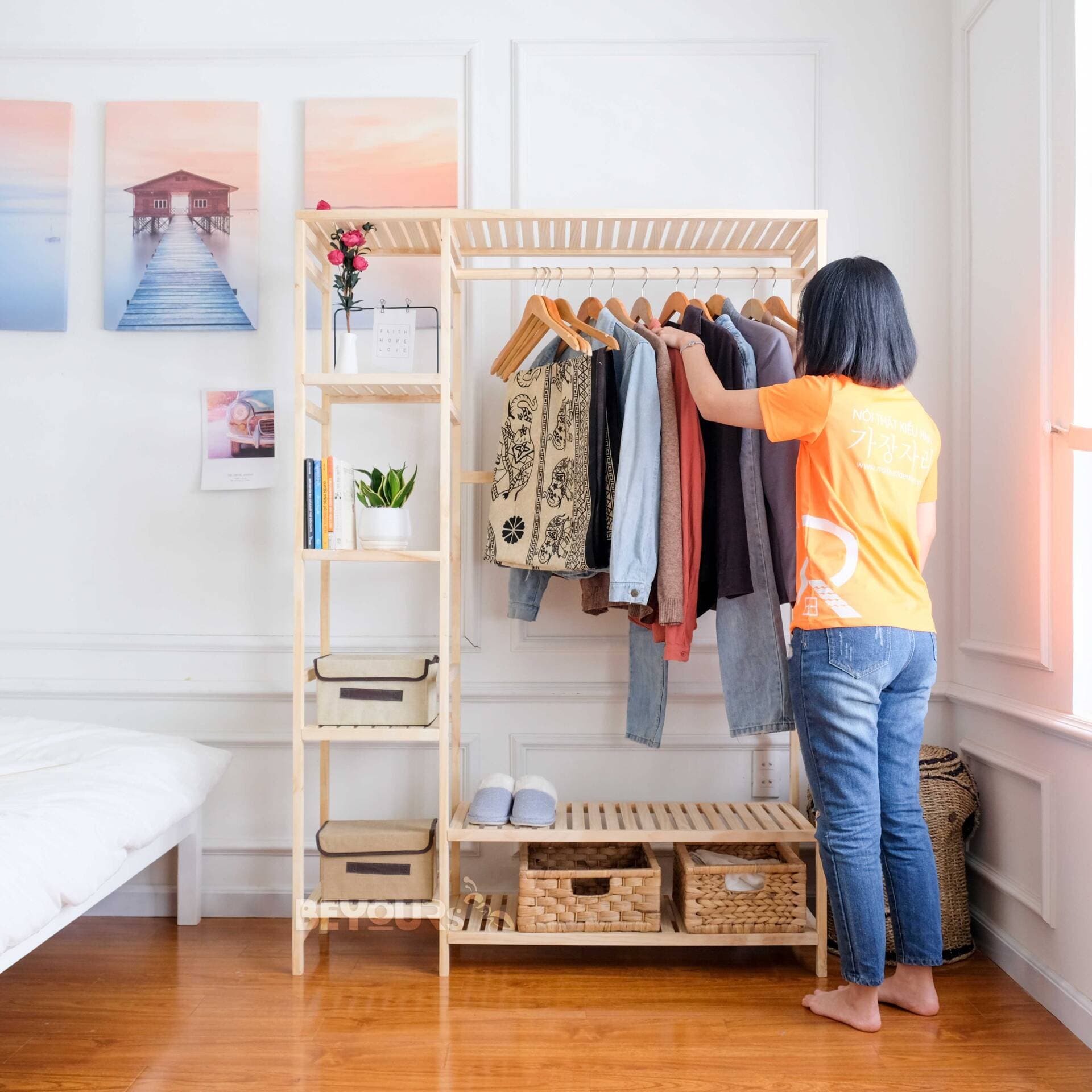 Tổng hợp các loại giá treo quần áo tối giản, dễ dàng tự lắp ráp tại nhà