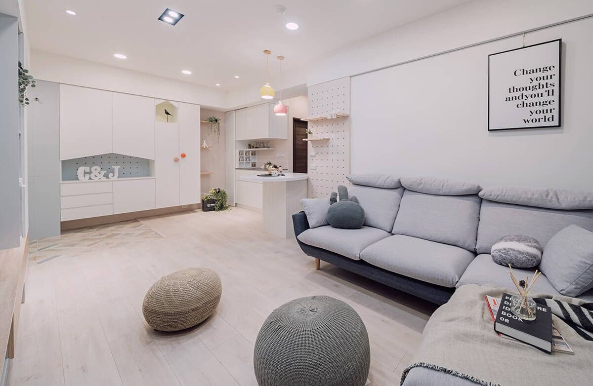 Căn hộ 100m2 thiết kế vừa vặn mọi chi tiết, dành cho cặp vợ chồng trẻ ưa sạch sẽ và gọn gàng