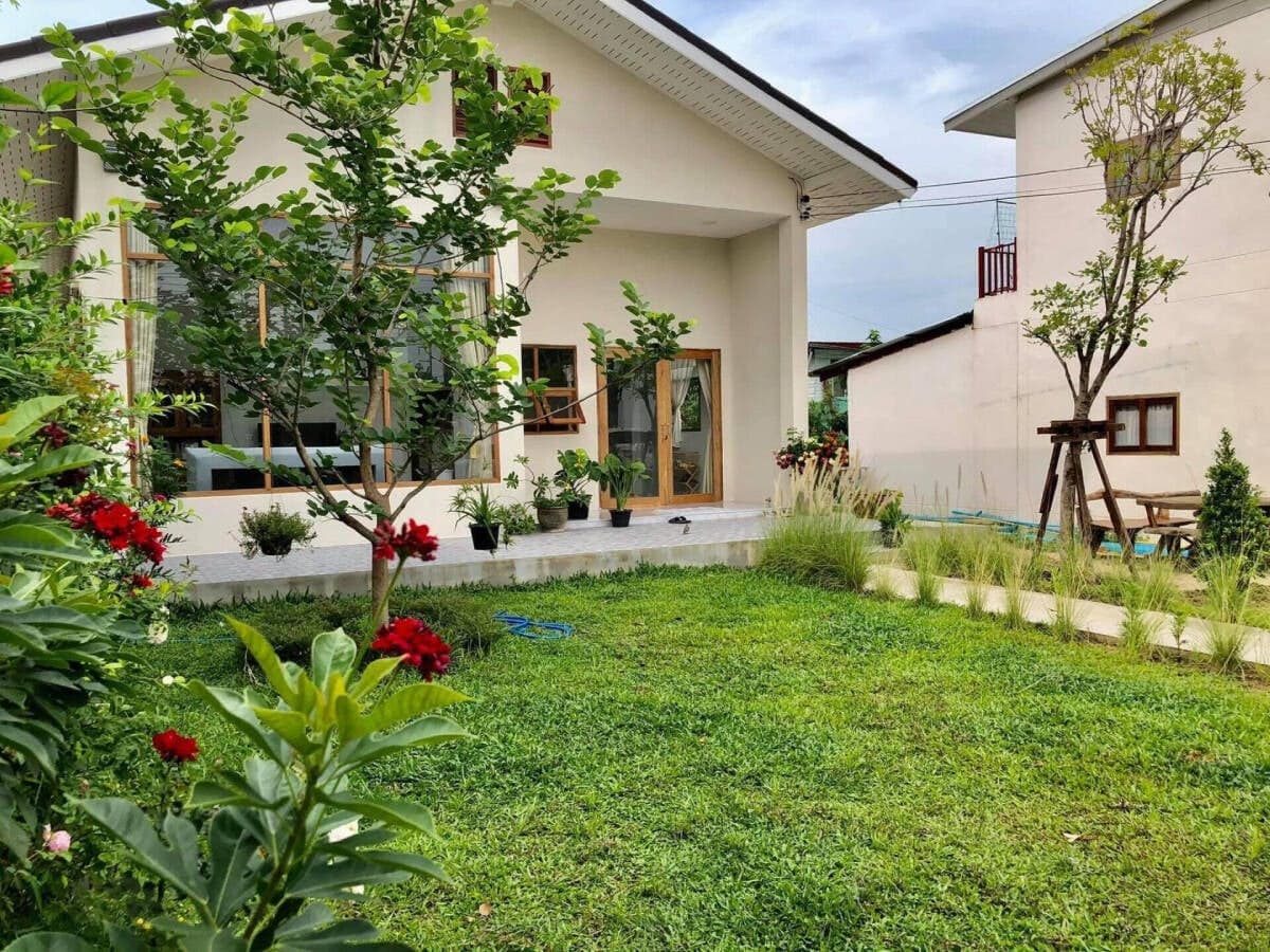Nhà 1 tầng thiết kế đơn giản, có sân vườn với chi phí hoàn thiện 1 tỷ đồng
