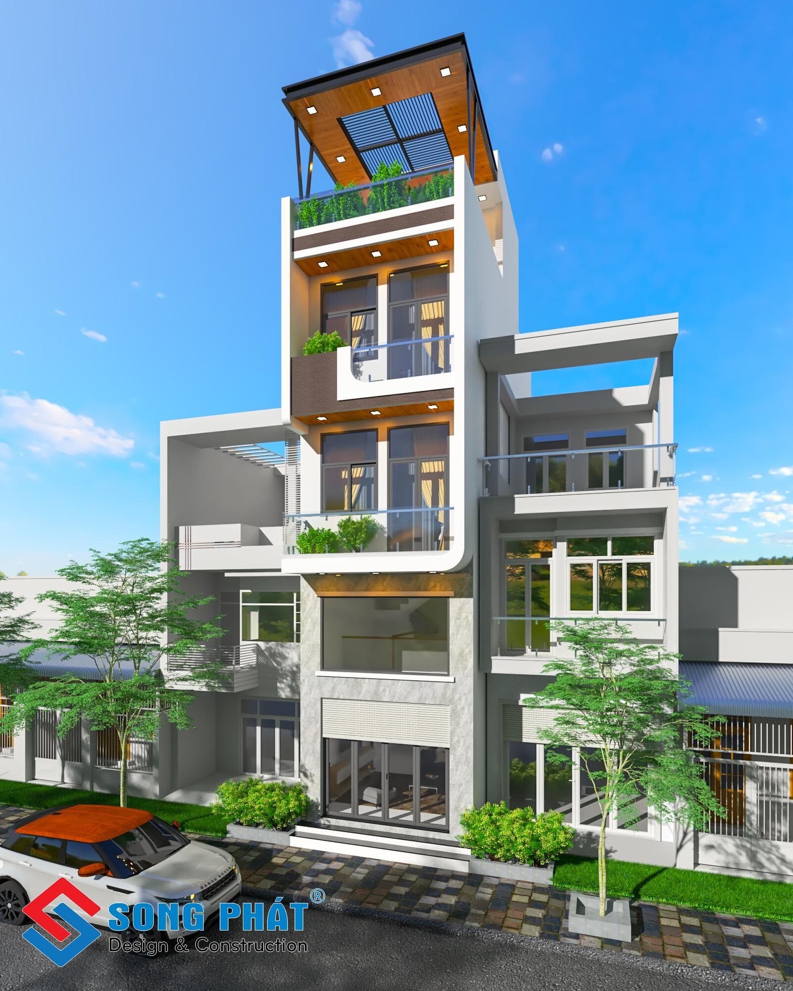 Lưu ngay mẫu nhà ống 4 tầng 4x11m đẹp mê ly
