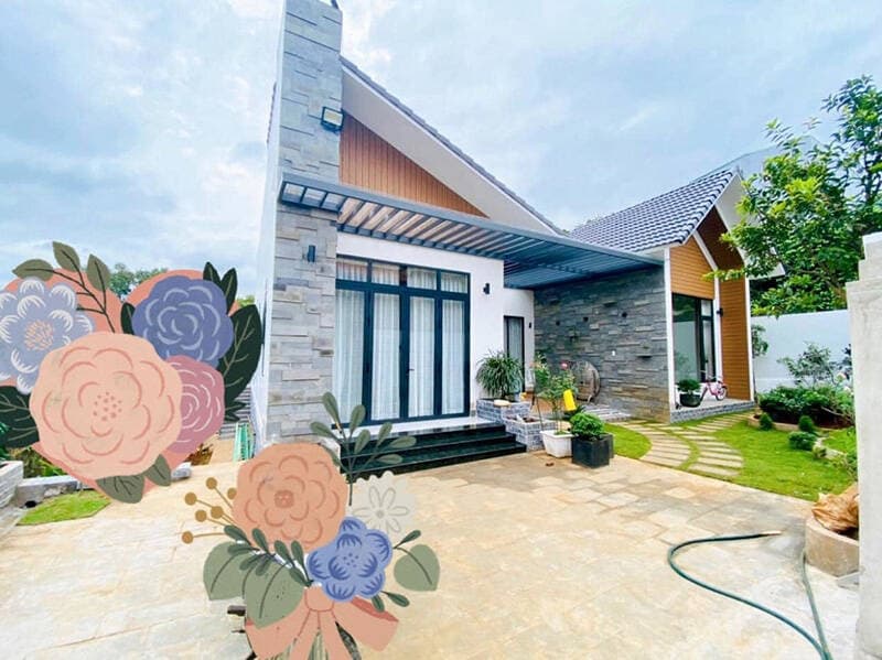 Được bố mẹ cho 300m2 đất, vợ chồng trẻ tại Gia Lai xây nhà cấp 4 chi phí 1,7 tỷ đồng bao gồm nội thất