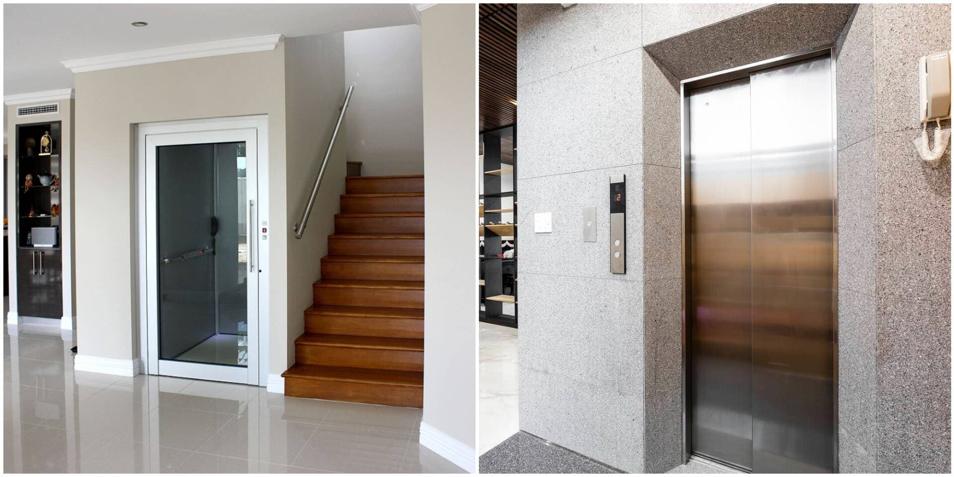 4 phương án lắp thang máy cho nhà ống 50m2 