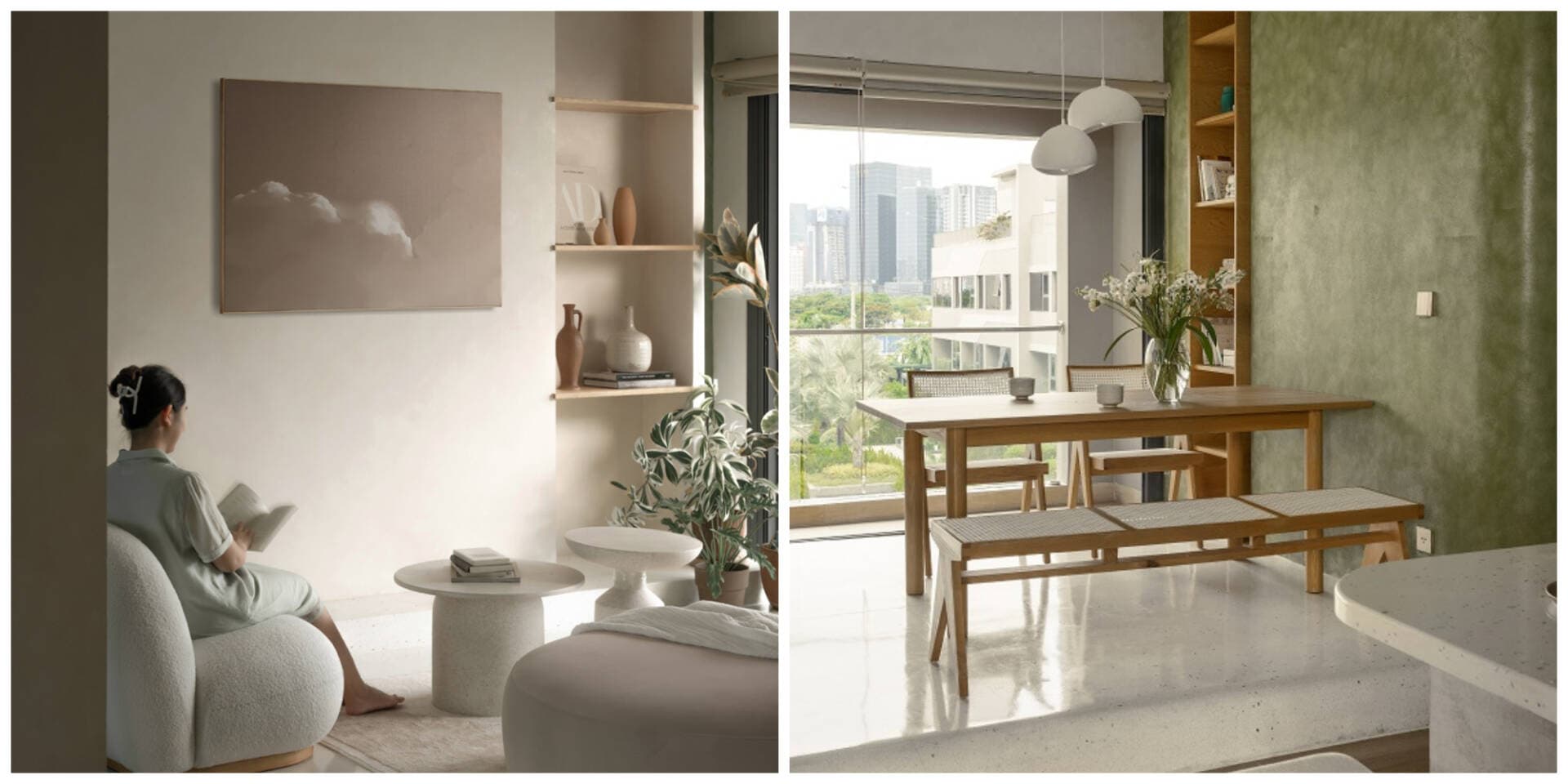 Yêu mến Nhật Bản, gia chủ lựa chọn phong cách Wabi sabi cho căn hộ 120m2