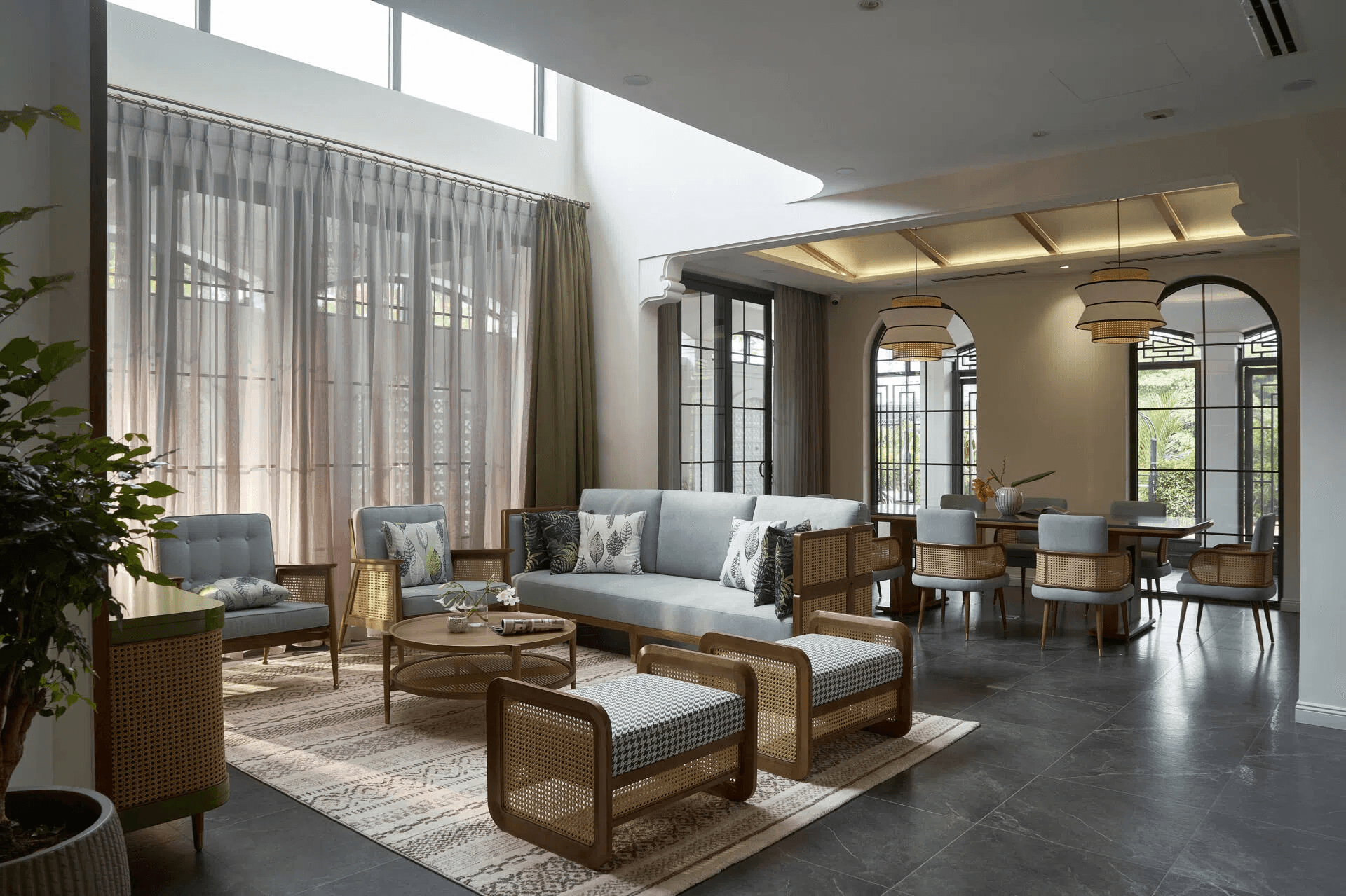 Biệt thự theo phong cách Indochine tại Sài Gòn chẳng khác gì khu nghỉ dưỡng