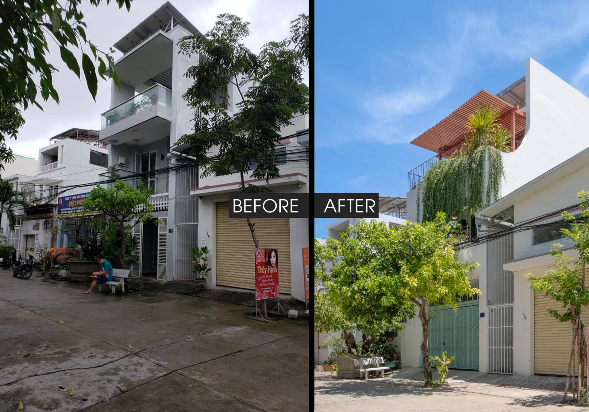 Cải tạo nhà ống 3 tầng sau gần 10 năm với không gian sống cởi mở tại Nha Trang