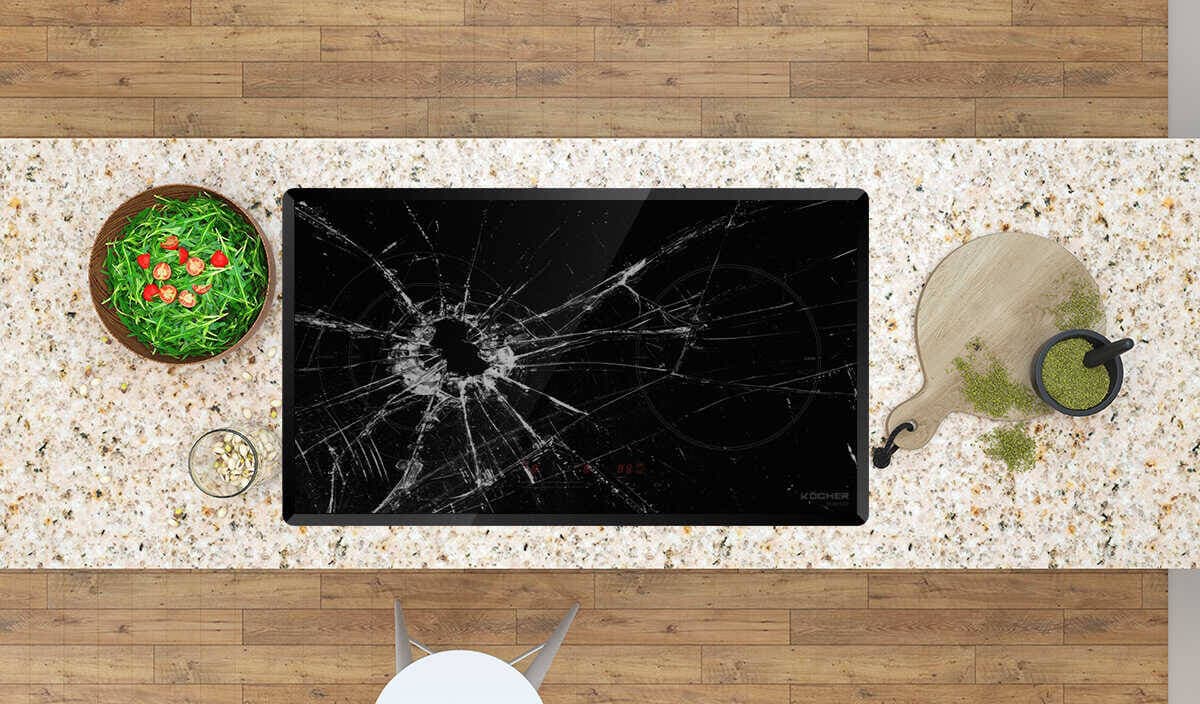 Mặt bếp hồng ngoại bị nứt có tiếp tục dùng được không?
