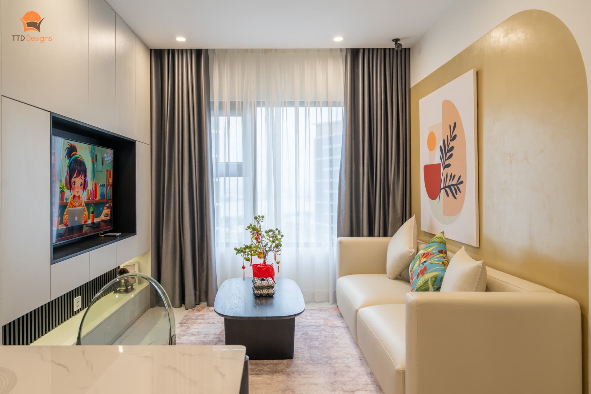 Nét tinh tế hiện đại trong không gian nhỏ 64m2 tại Vinhomes Grand Park Quận 9