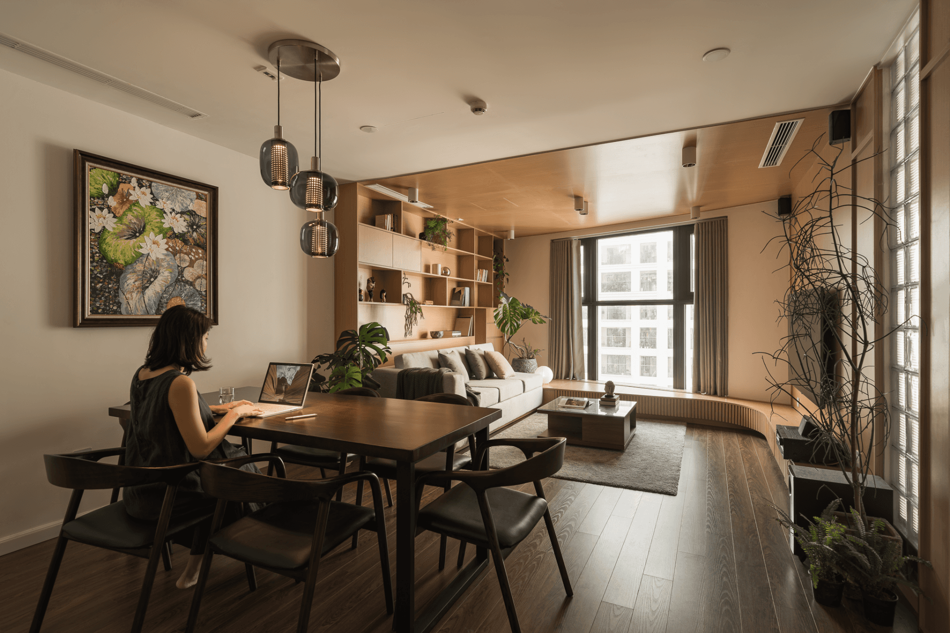 Mẫu căn hộ với phòng khách liên thông đa năng: Tối ưu hóa không gian chung