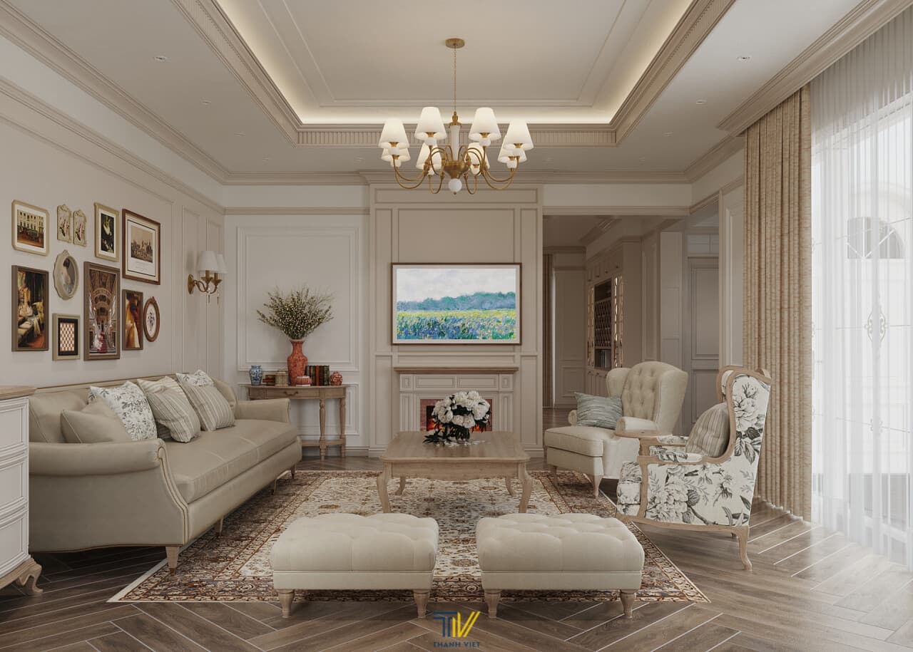 Thiết Kế Nội Thất Biệt Thự Jules Villa Phong Cách Âu Mỹ