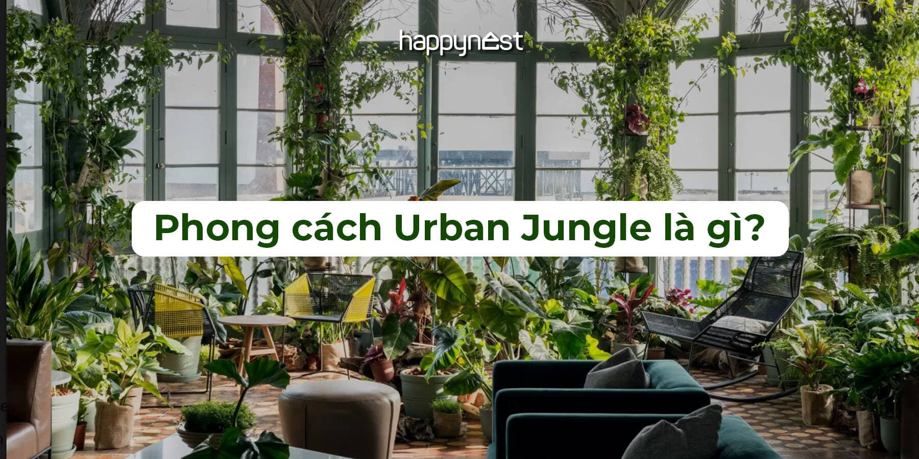 Phong cách Urban Jungle là gì? Vì sao phong cách rừng đô thị ngày càng phổ biến trong thiết kế nội thất?