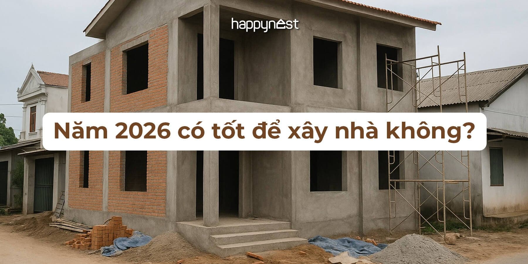 Xây nhà năm 2026 có tốt không? Phân tích chi tiết theo quý, tuổi đẹp và phong thủy từng thời điểm