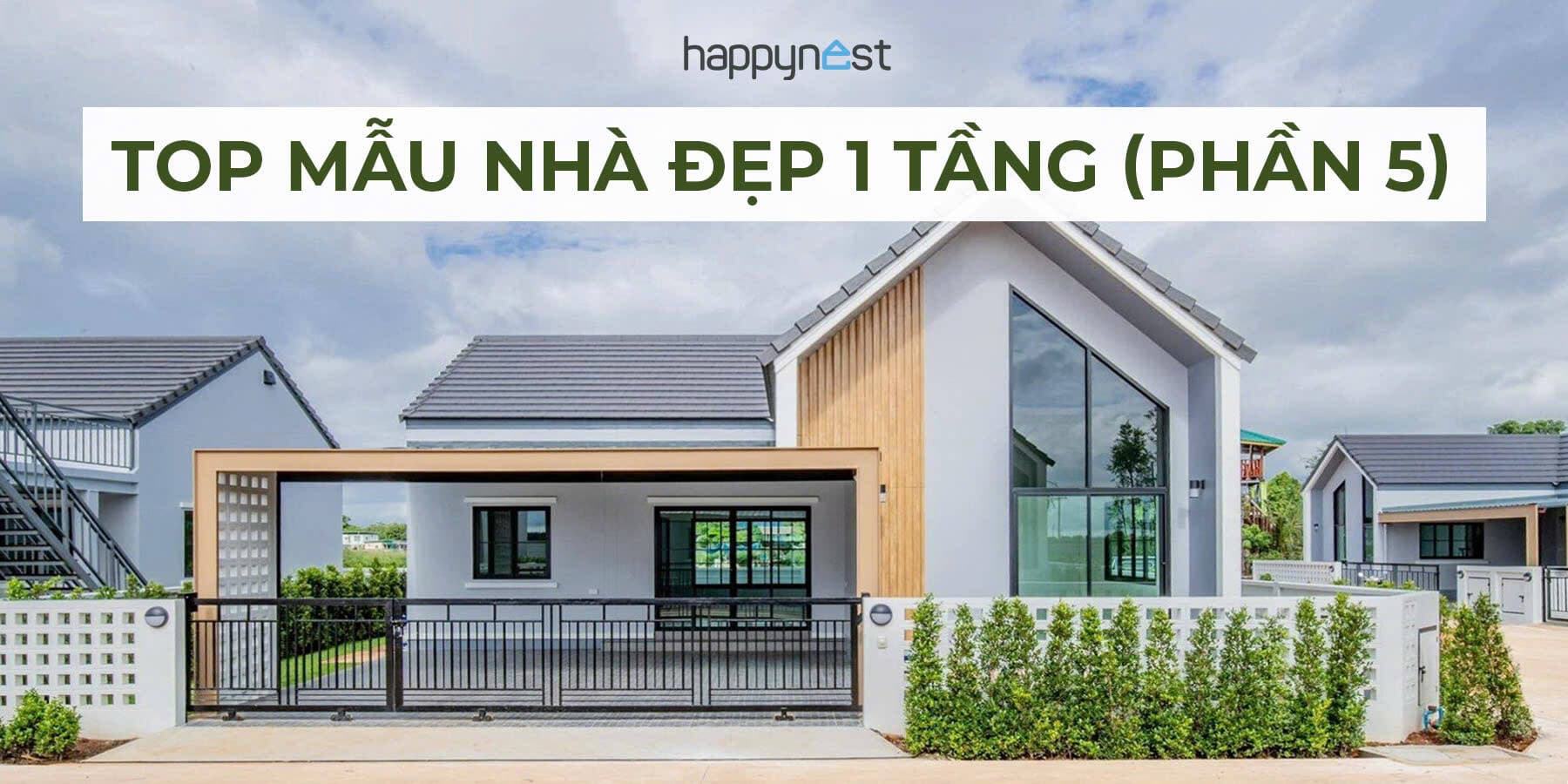 Top 100 mẫu nhà 1 tầng đẹp kèm ảnh thực tế (Phần 5 - cập nhật 2025)