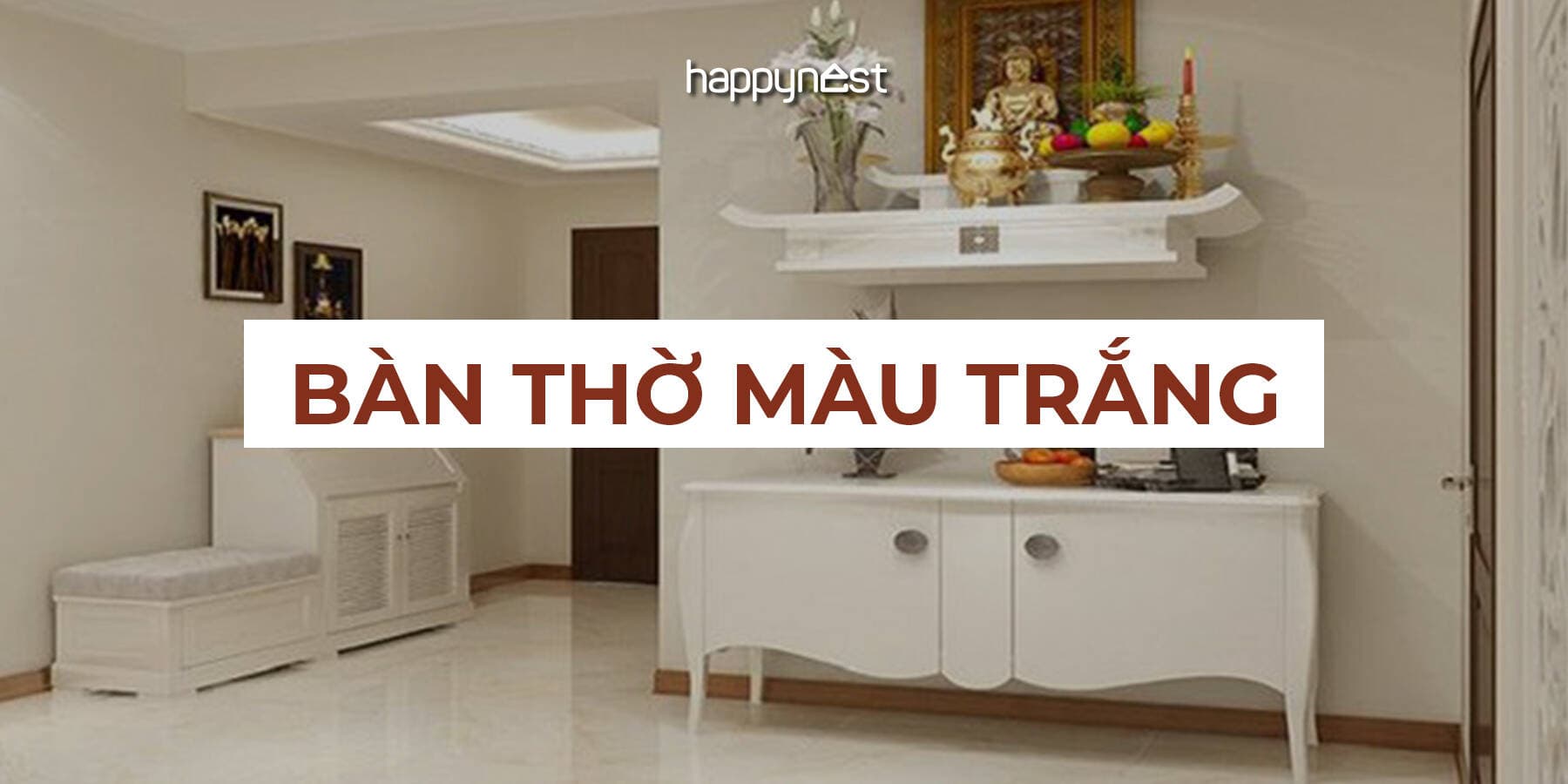 Tại sao người Việt không dùng bàn thờ màu trắng? Cách chọn màu bàn thờ chuẩn phong thủy
