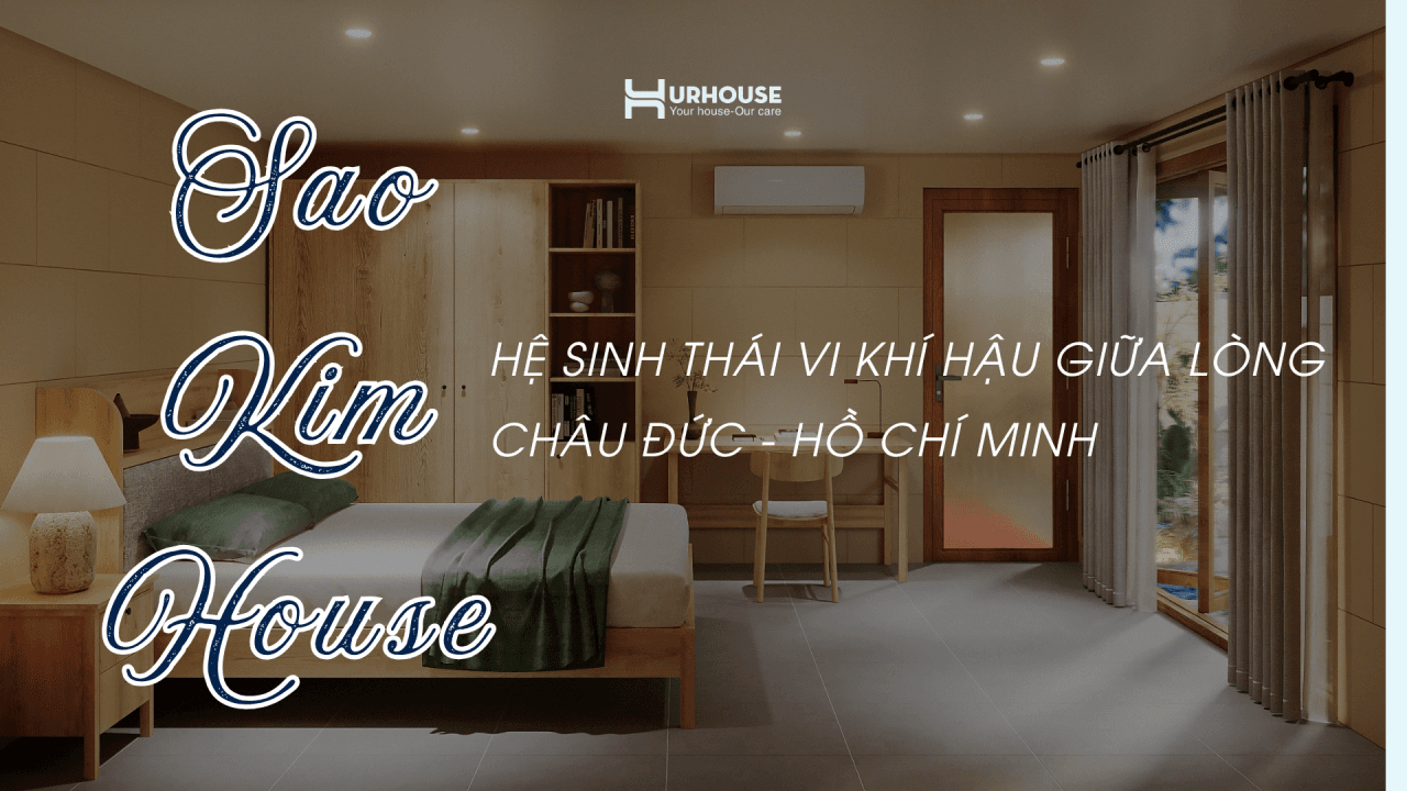 Nhà nghỉ dưỡng Sao Kim House 70m2 thiết kế tối ưu vi khí hậu, chống nóng hướng Tây và tiết kiệm năng lượng