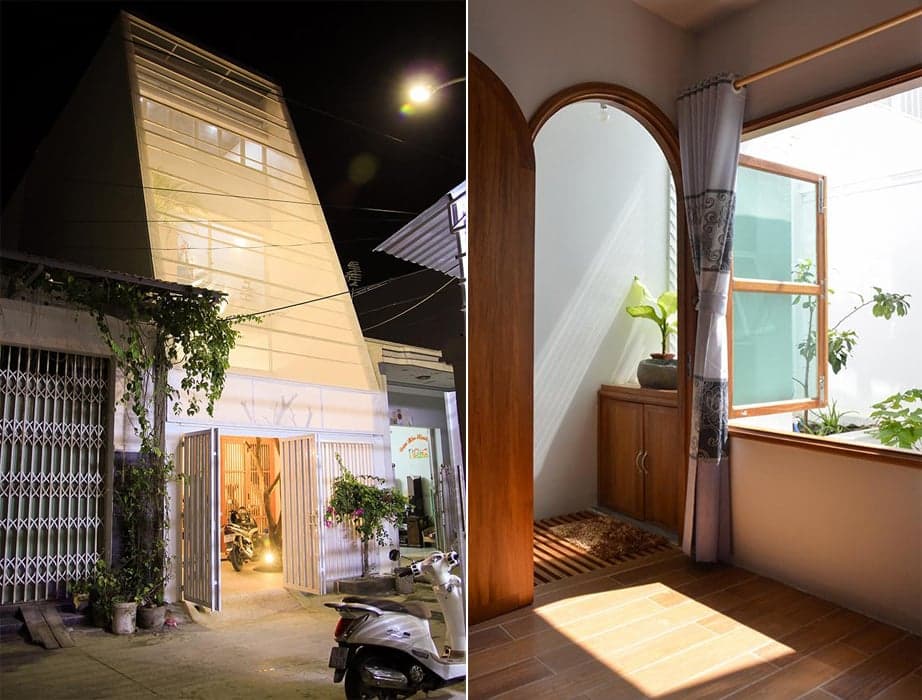 Small house: Ngôi nhà như một chiếc đèn lồng sáng lấp lánh trong con hẻm nhỏ khi đêm về nơi phố biển Nha Trang
