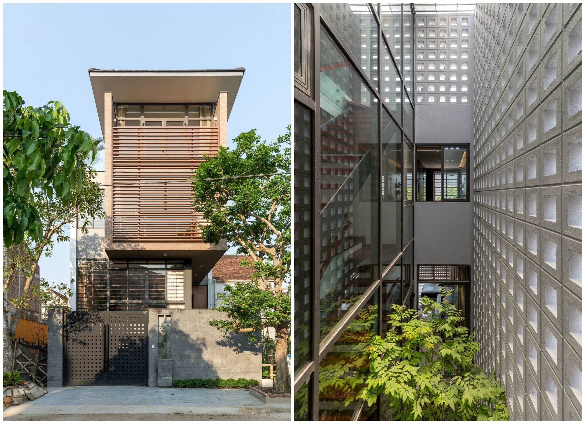 NP House mang vẻ đẹp hiện đại với những ô thoáng và mảng xanh xen kẽ ngay giữa thành phố Vinh đầy nắng