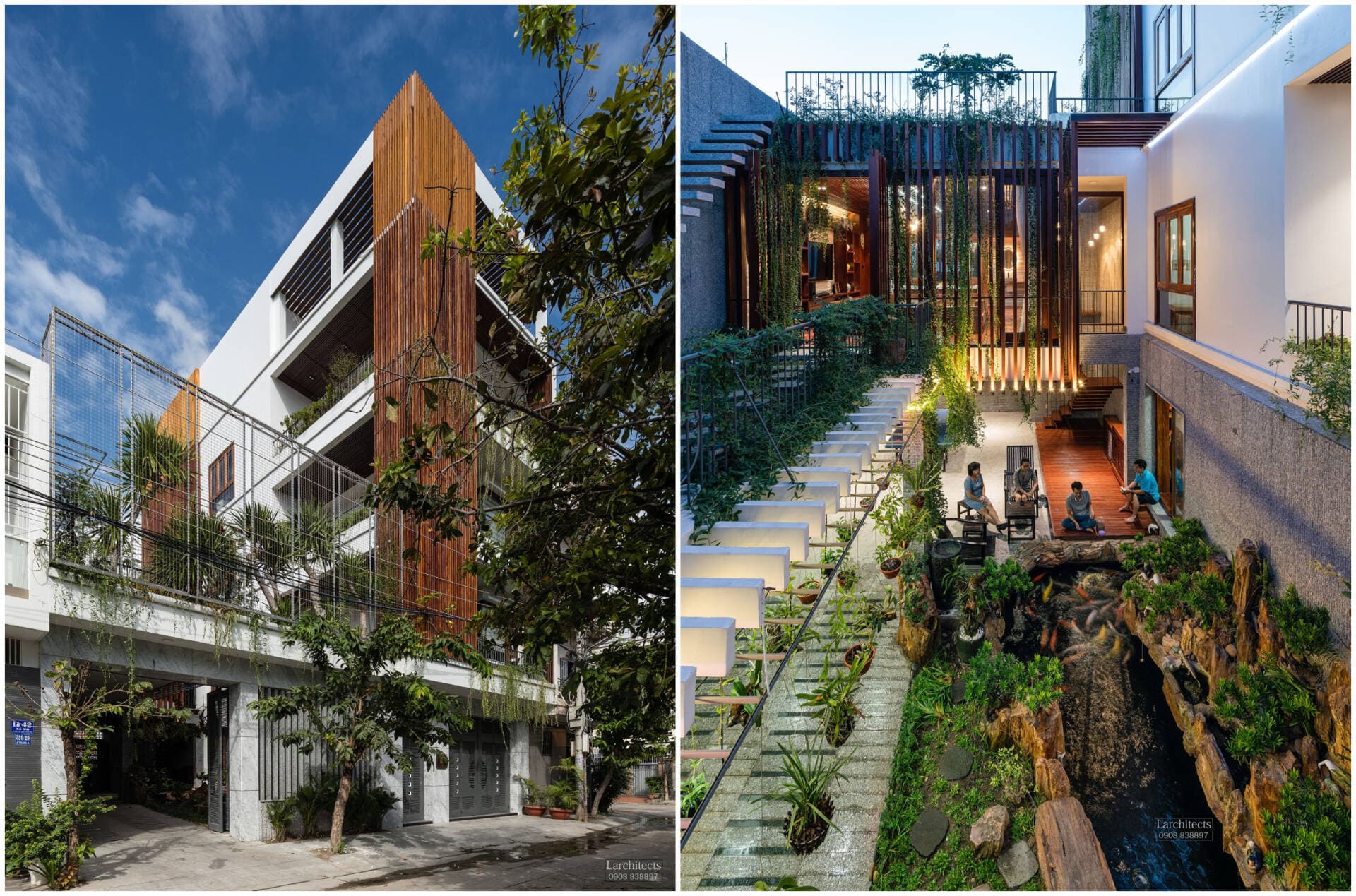 Gia chủ Nha Trang cải tạo hẳn 2 căn nhà để thỏa mãn thú vui điền viên, nuôi cá ngay giữa lòng thành phố