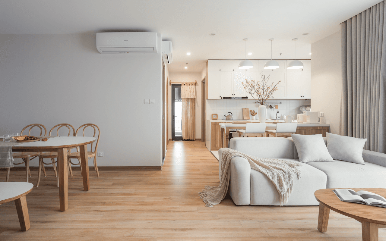 Tổ ấm của bố mẹ trẻ và con gái đầu lòng, thiết kế như rộng gấp đôi so với diện tích thực 92m2