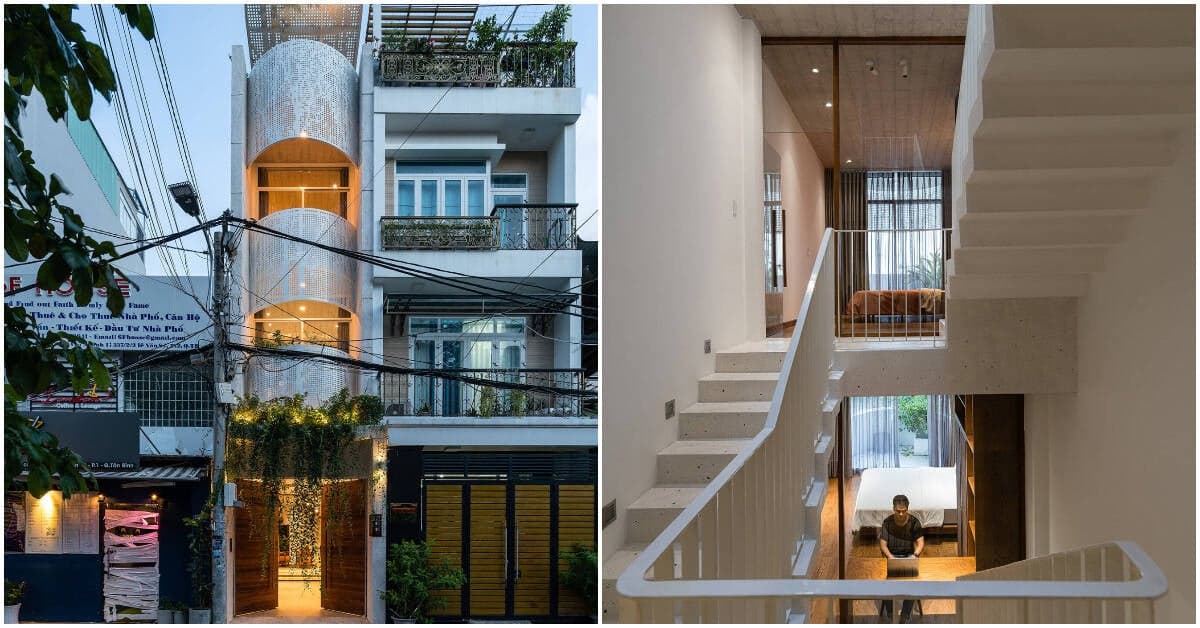 Nhà ống mặt tiền chỉ 2,7m và duy nhất 1 mặt thoáng, nhưng bên trong vẫn thoải mái để 4 người sinh hoạt