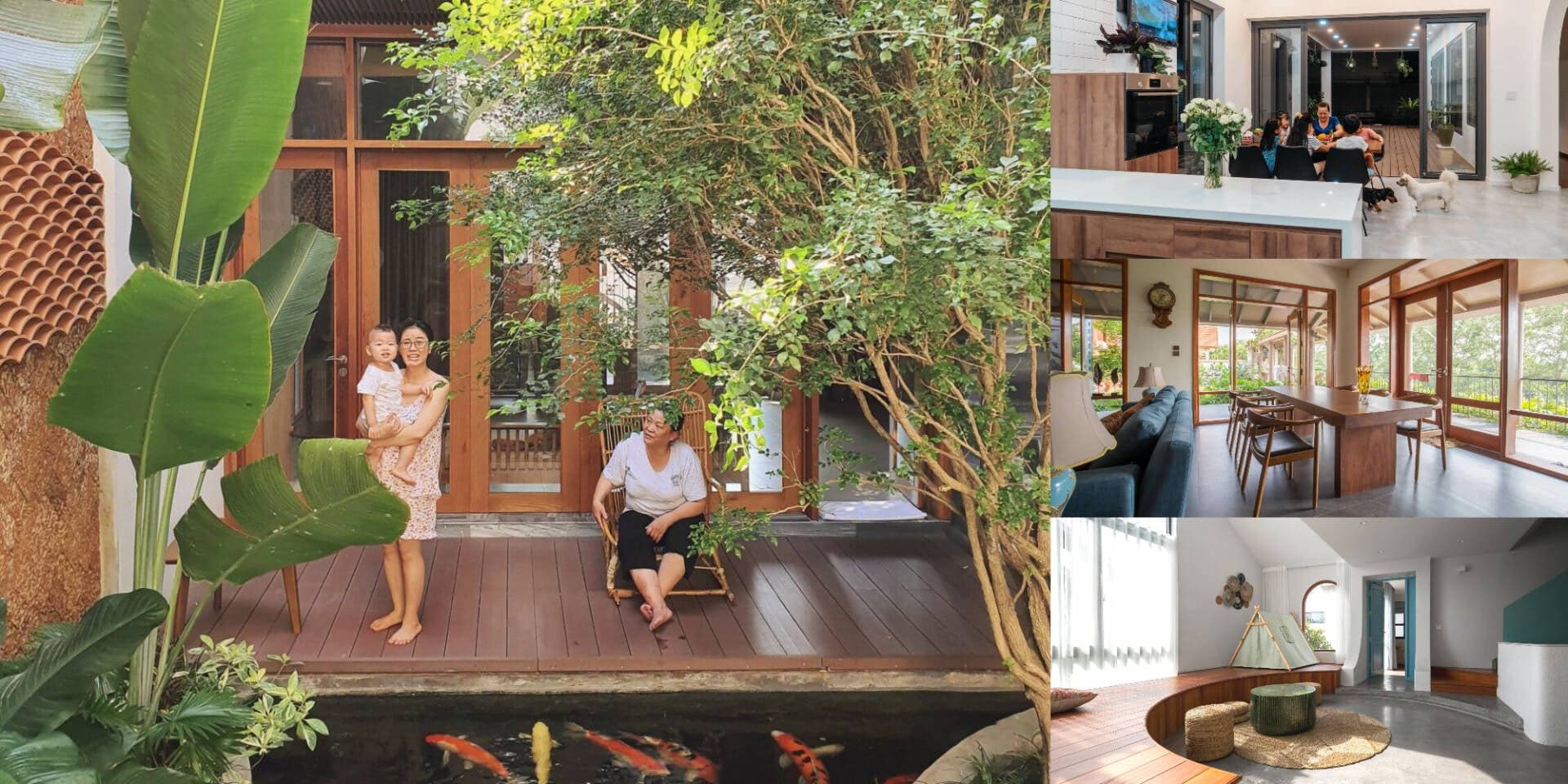 Tổng hợp nhà Việt thiết kế hợp lý để các đại gia đình quây quần mỗi dịp cuối tuần, lễ Tết