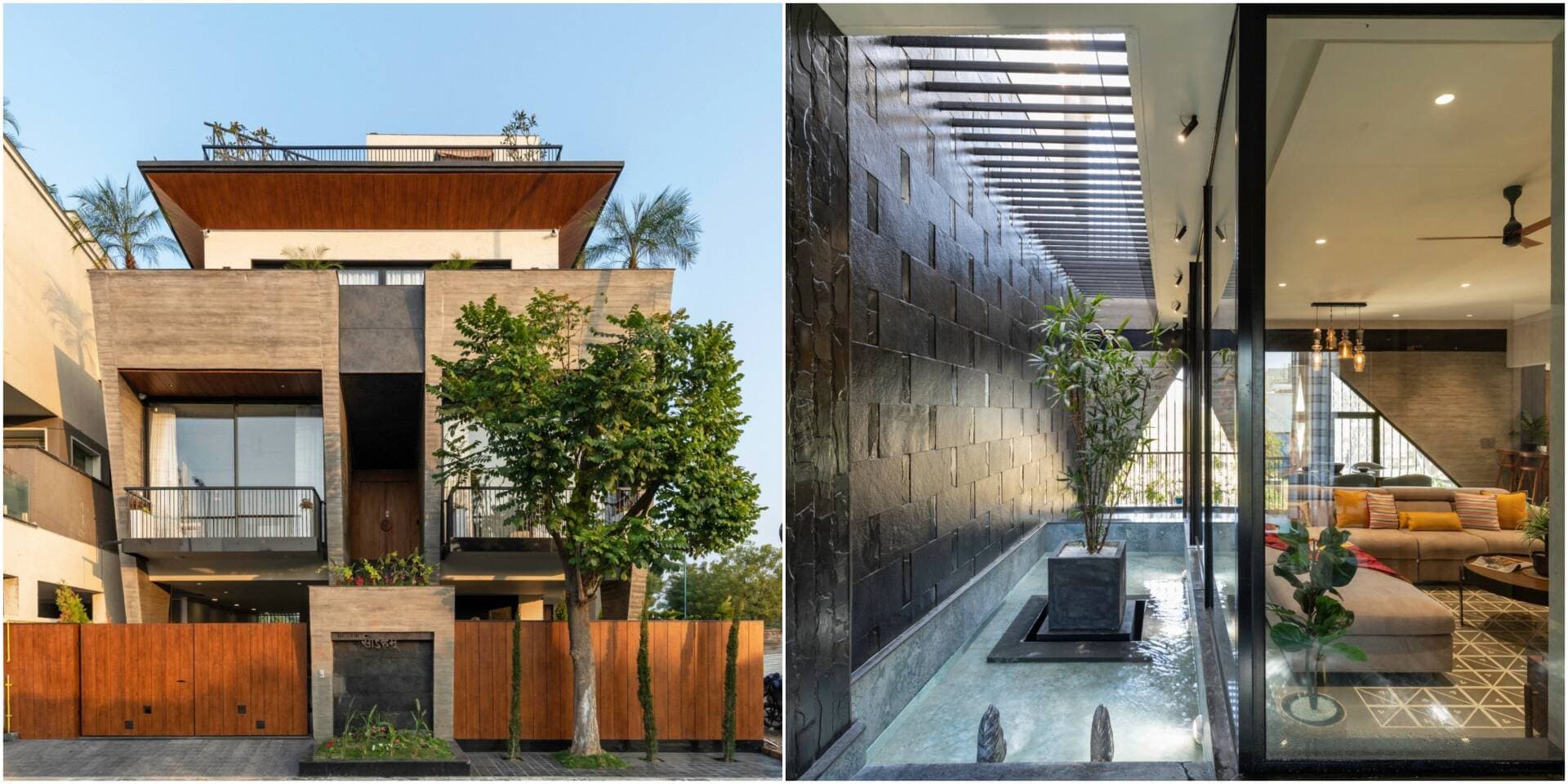 Nhà hướng Tây 540m2 mát lịm nhờ thiết kế tường nghiêng độc đáo và nhiều giải pháp nhỏ nhưng 'có võ' bên trong