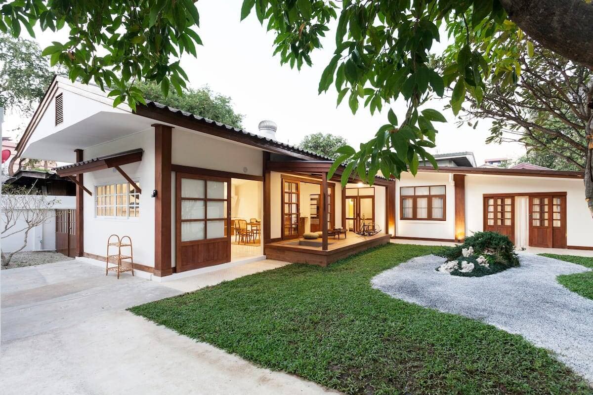 Nhà phố 1 tầng thiết kế theo phong cách Nhật Bản, sở hữu khoảng sân và hàng hiên nhiều người mơ ước