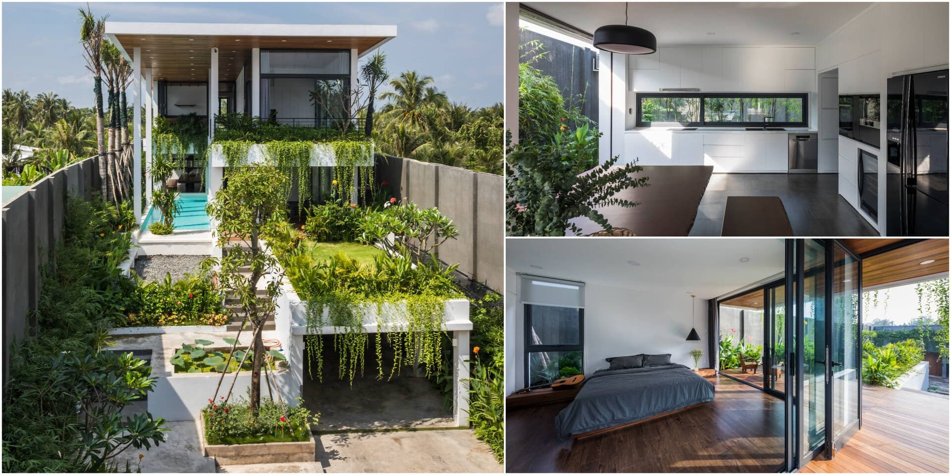 NguyenLee House 8,5x25m - căn “resort phố” của gia đình 3 thế hệ, nhiều cây và có bếp ăn cực rộng